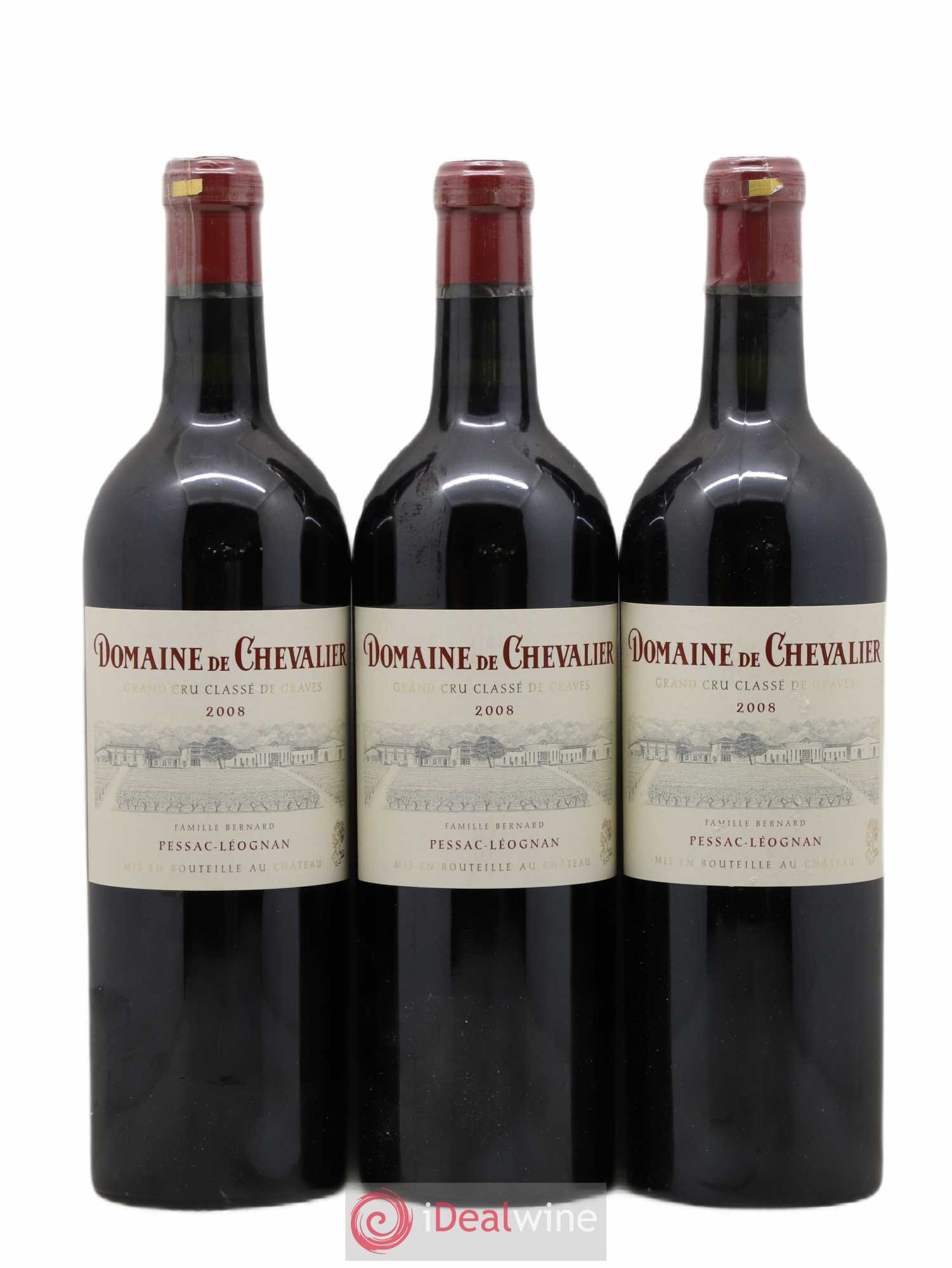 Domaine de Chevalier Cru Classé de Graves 2008 - Lot de 3 bouteilles - 0