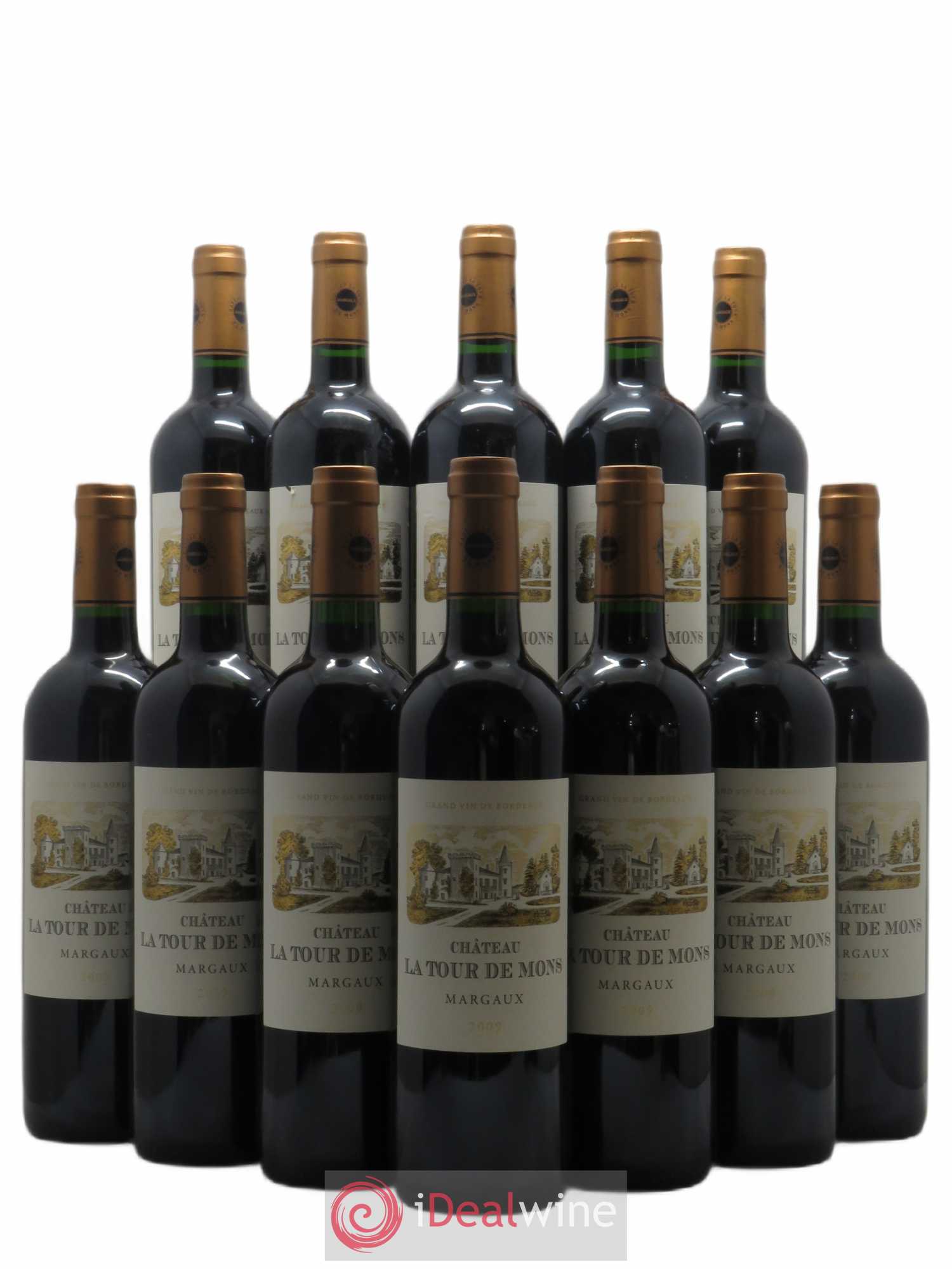 Château la Tour de Mons Cru Bourgeois 2009 - Lot de 12 bouteilles - 0