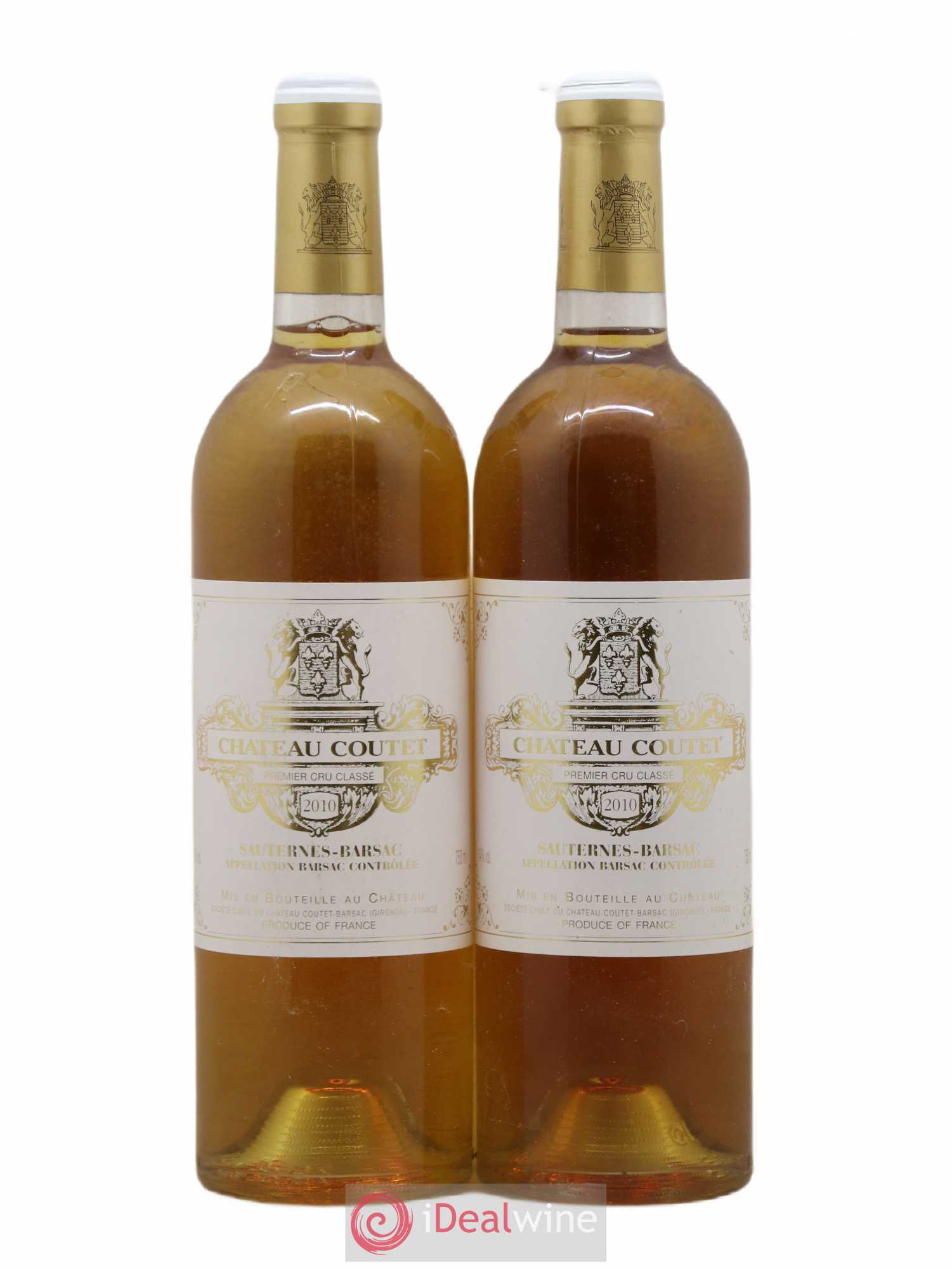 Château Coutet 1er Grand Cru Classé 2010 - Lotto di 2 bottiglie - 0