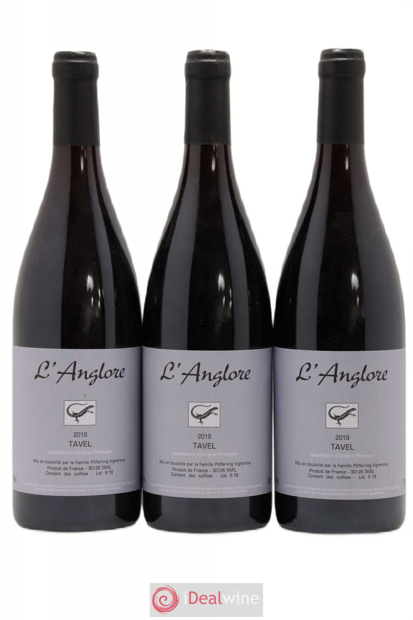 Tavel L'Anglore 2019 - Posten von 3 Flaschen - 0