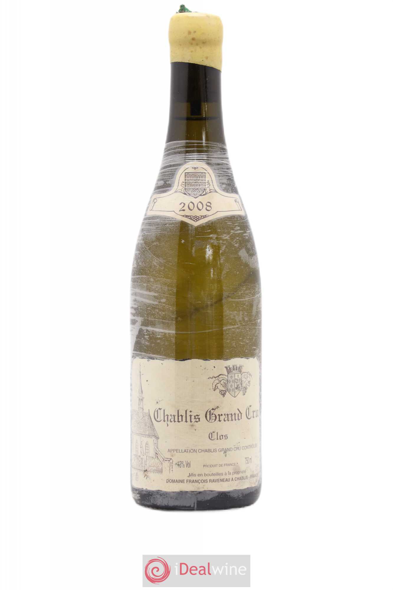 Chablis Grand Cru Clos Raveneau (Domaine) 2008 - Lot de 1 bouteille - 0