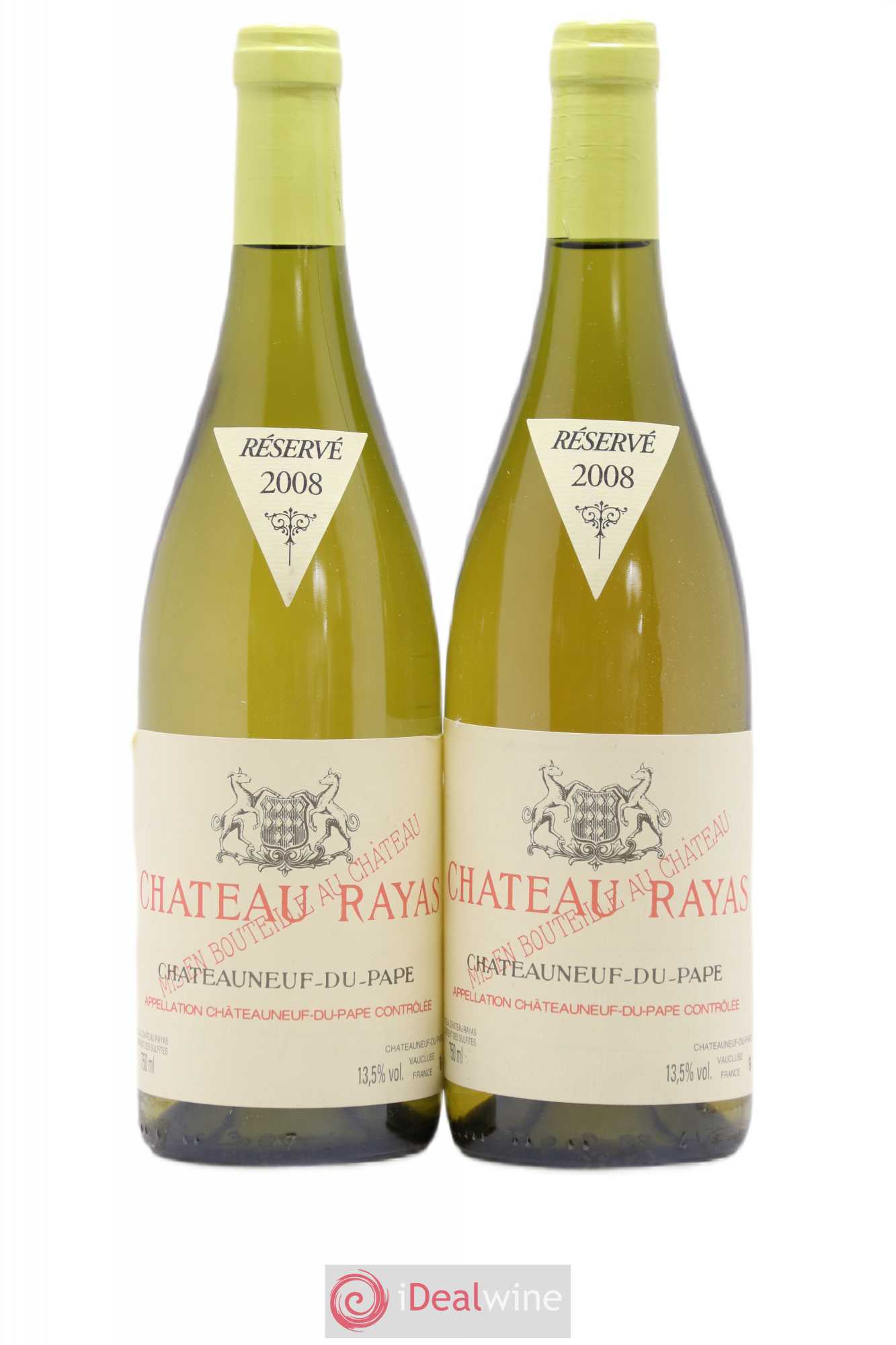 Châteauneuf-du-Pape Château Rayas Emmanuel Reynaud 2008 - Lot de 2 bouteilles - 0