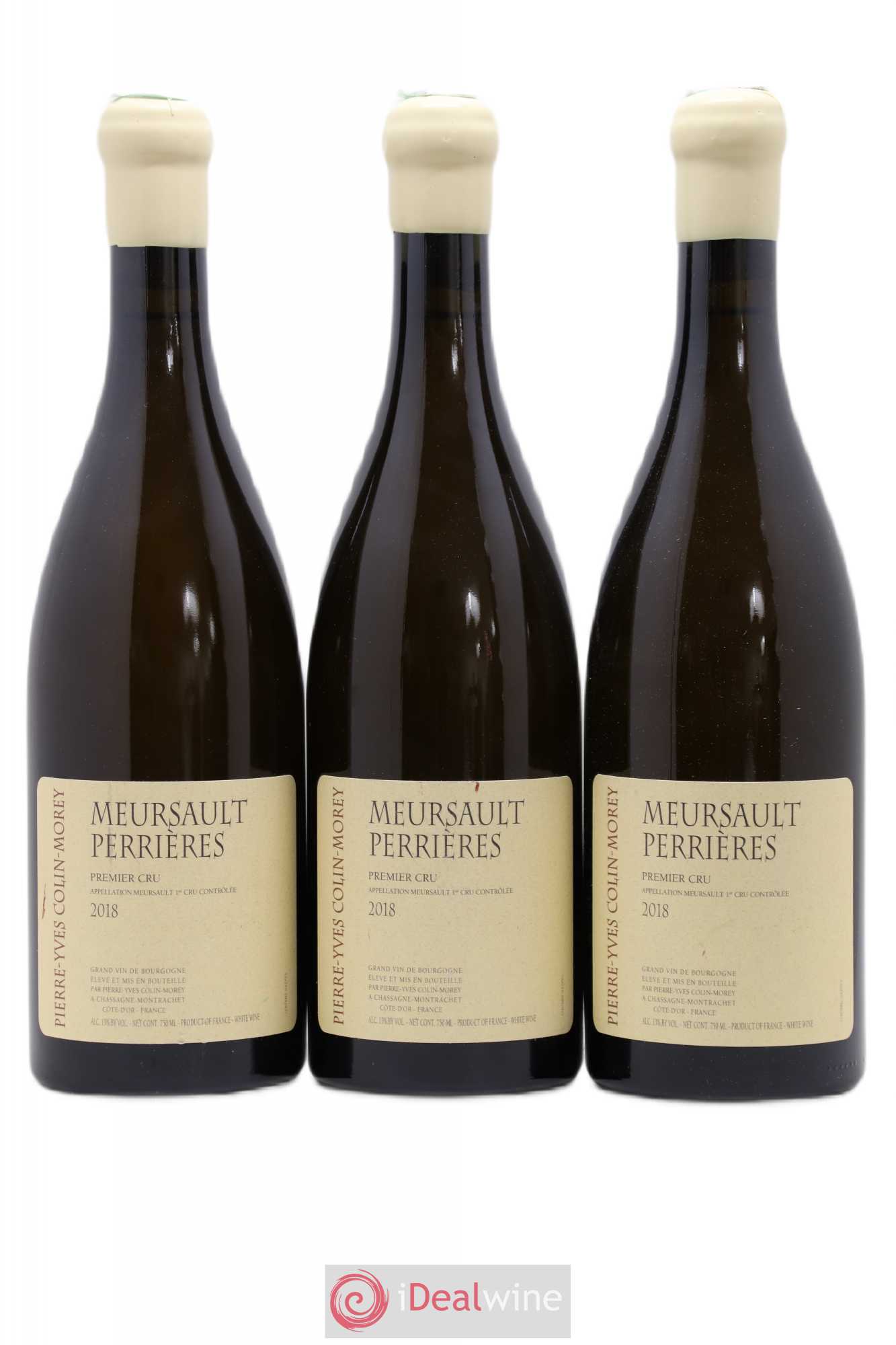 Meursault 1er Cru Les Perrières Pierre-Yves Colin Morey 2018 - Lot de 3 bouteilles - 0
