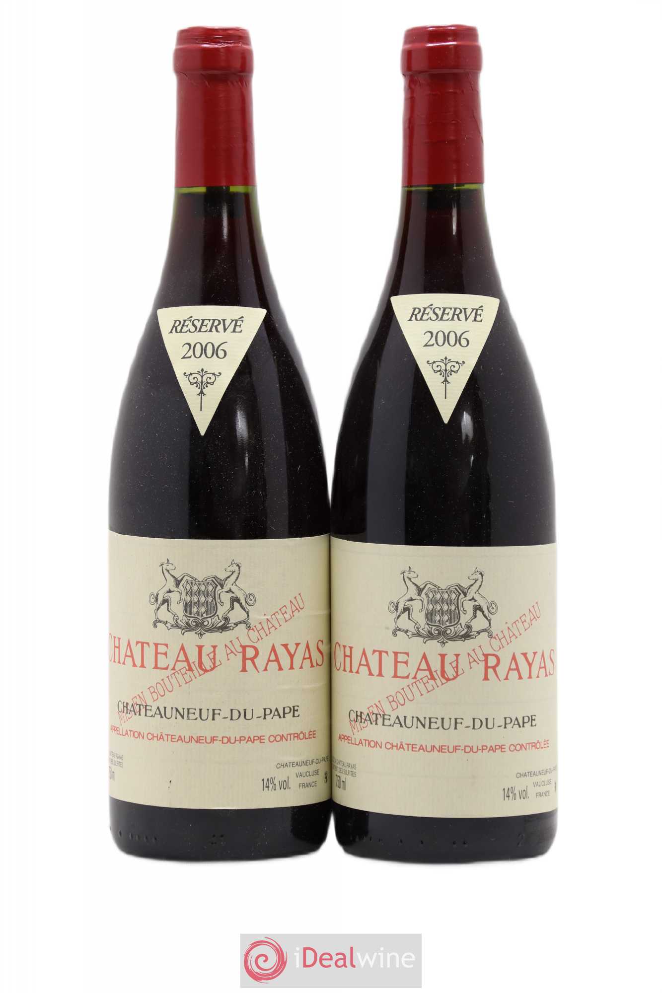 Châteauneuf-du-Pape Château Rayas Emmanuel Reynaud 2006 - Lot de 2 bouteilles - 0