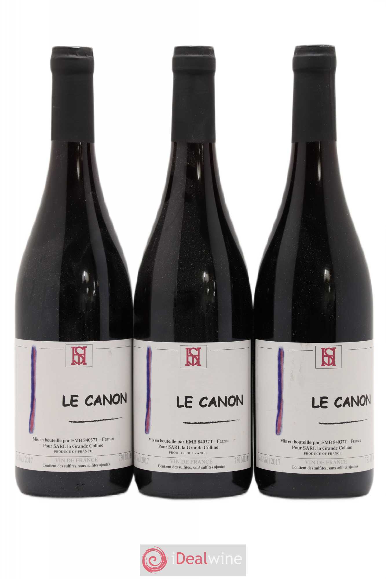 Vin de France Le Canon Hirotake Ooka - Domaine La Grande Colline 2017 - Lot de 3 bouteilles - 0