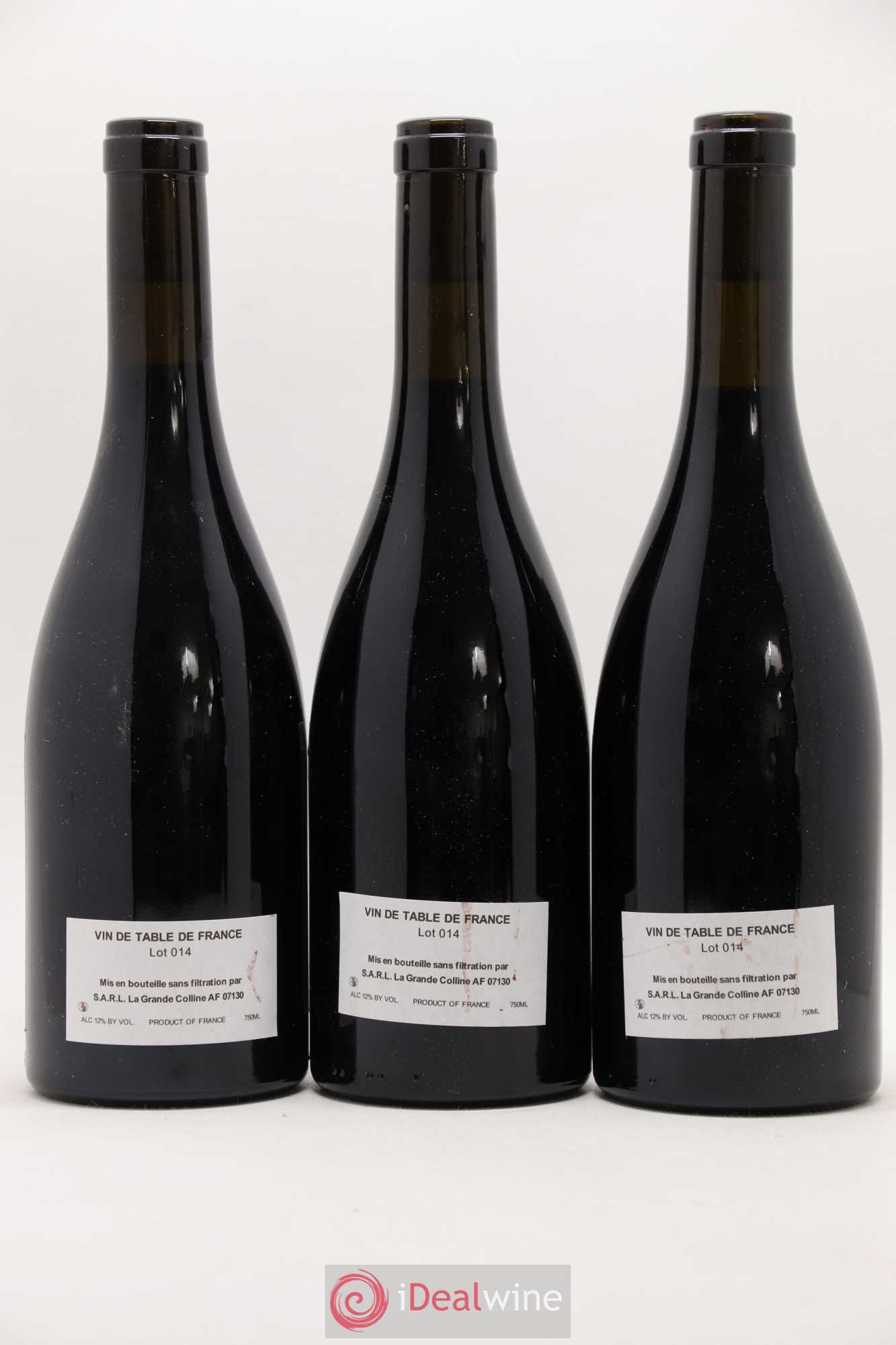 Vin de France (Ex Cornas) Hirotake Ooka - Domaine La Grande Colline 2014 - Lot de 3 bouteilles - 1