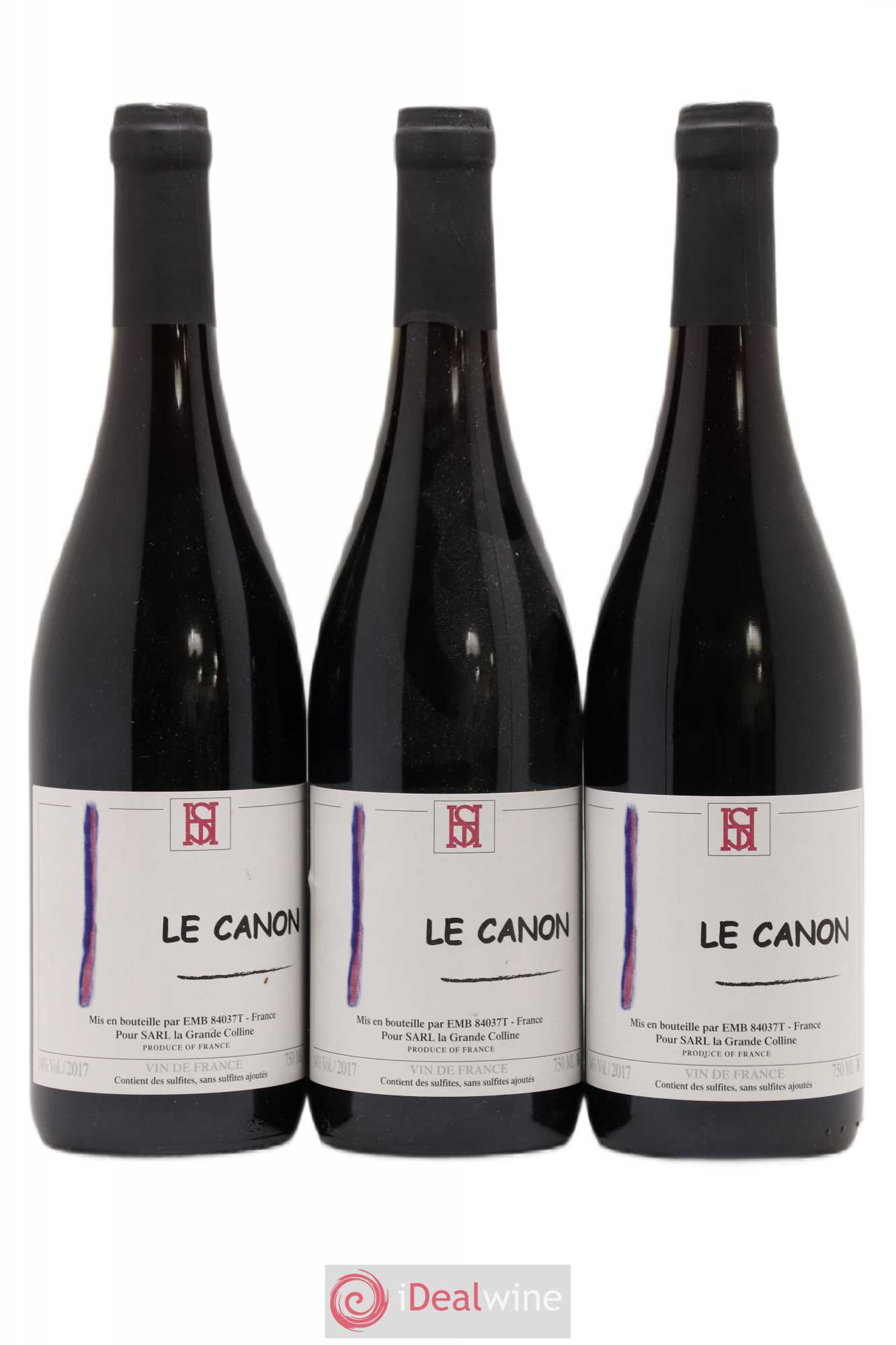 Vin de France Le Canon Hirotake Ooka - Domaine La Grande Colline 2017 - Lot de 3 bouteilles - 0