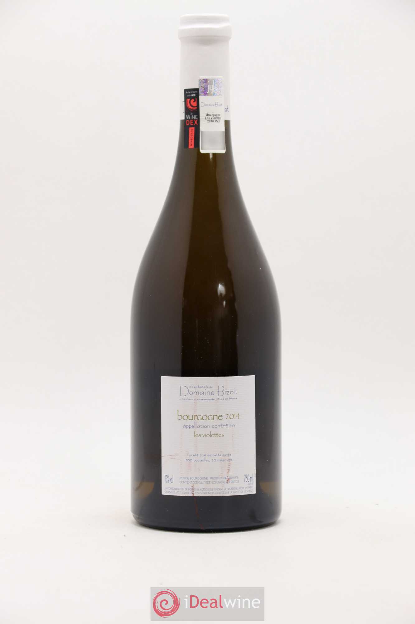 Bourgogne Les Violettes Bizot (Domaine) 2014 - Lot de 1 bouteille - 1