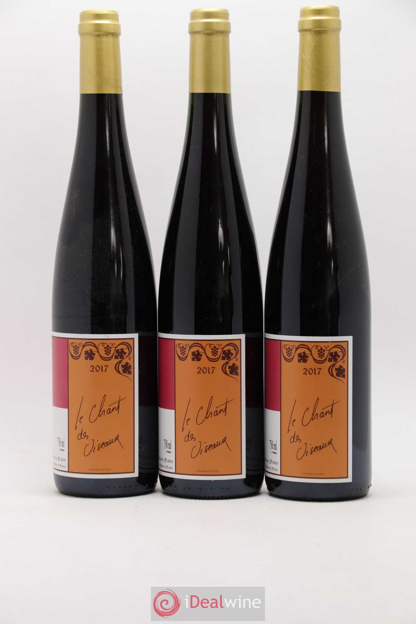 Alsace Pinot noir Le Chant des Oiseaux Gérard Schueller (Domaine) 2017 - Lotto di 3 bottiglie - 1