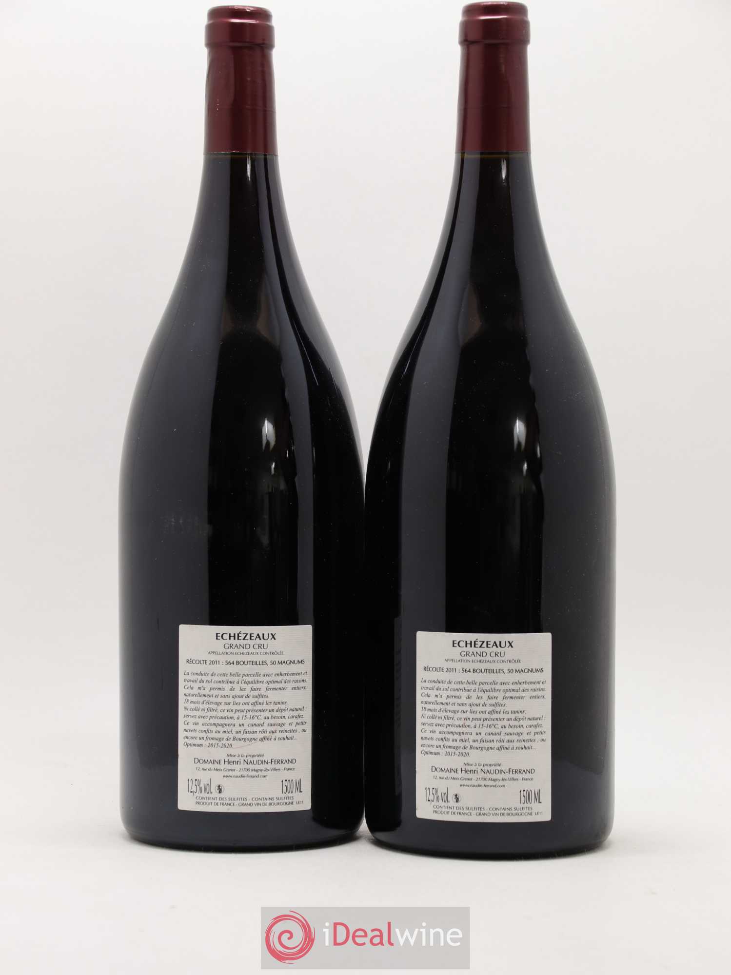 Echezeaux Grand Cru Naudin-Ferrand (Domaine) 2011 - Lot de 2 magnums - 1