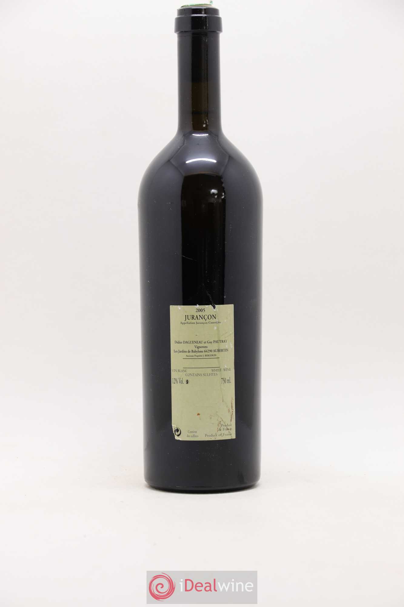 Jurançon Cuvée Ravaillac Les Jardins de Babylone Didier Dagueneau 2005 - Lotto di 1 bottiglia - 1