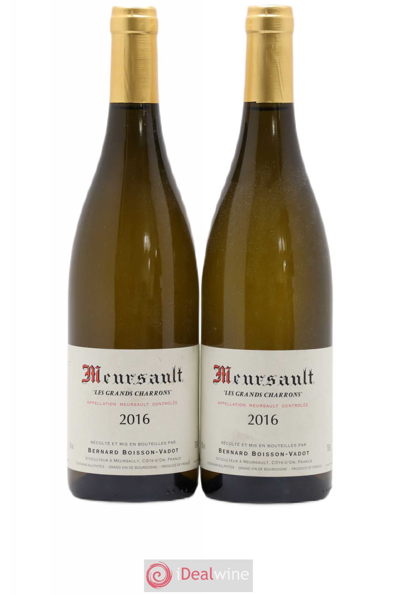 Meursault Les Grands Charrons Boisson-Vadot (Domaine) 2016 - Lot de 2 bouteilles - 0