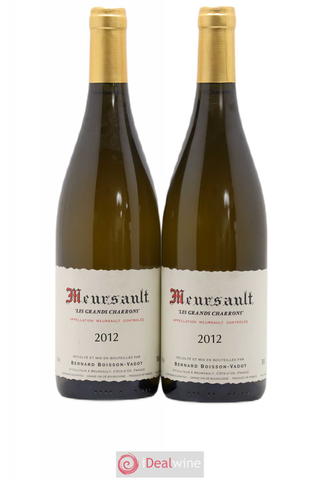Meursault Les Grands Charrons Boisson-Vadot (Domaine) 2012 - Lot de 2 bouteilles - 0
