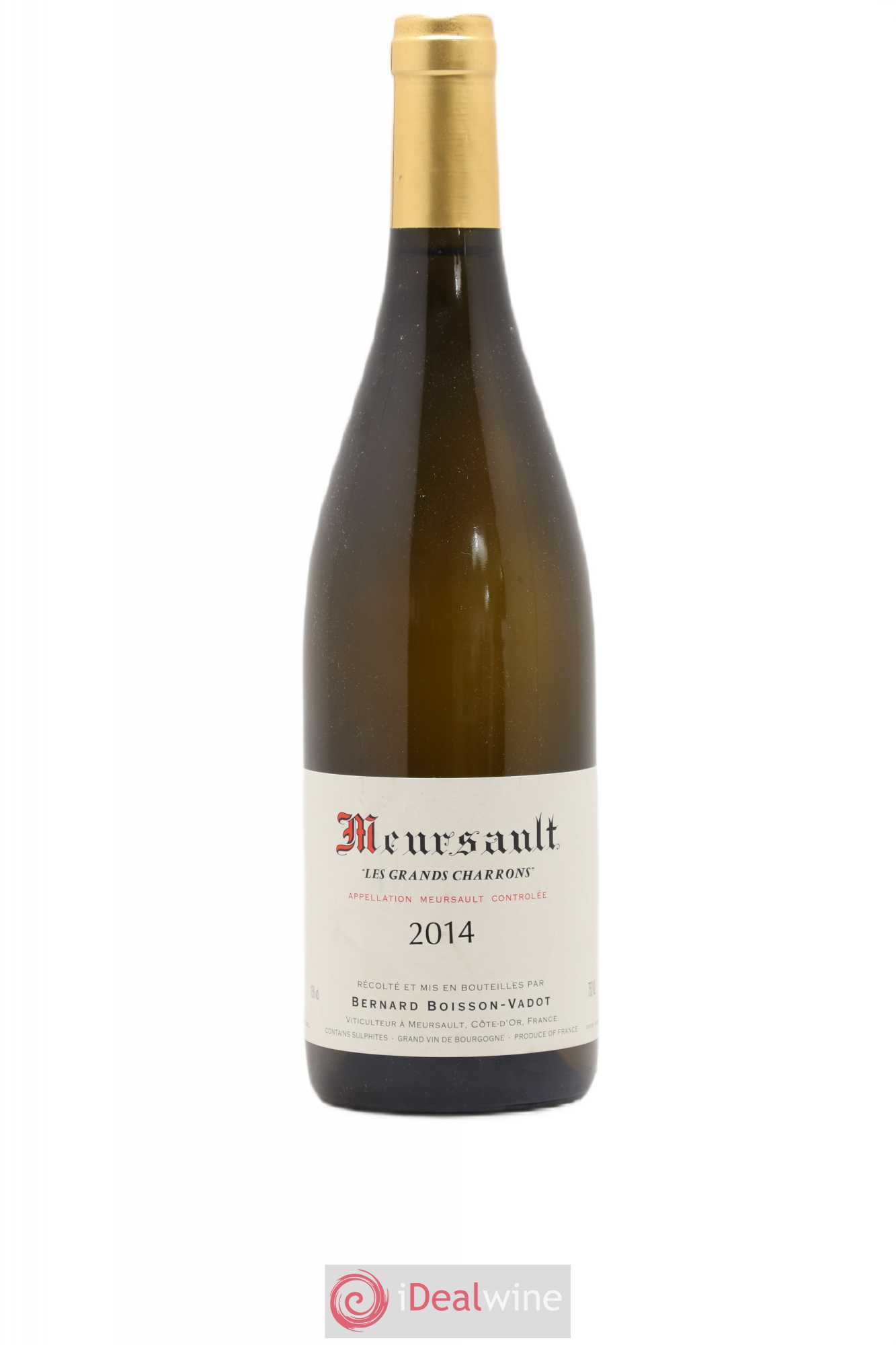 Meursault Les Grands Charrons Boisson-Vadot (Domaine) 2014 - Lot de 1 bouteille - 0