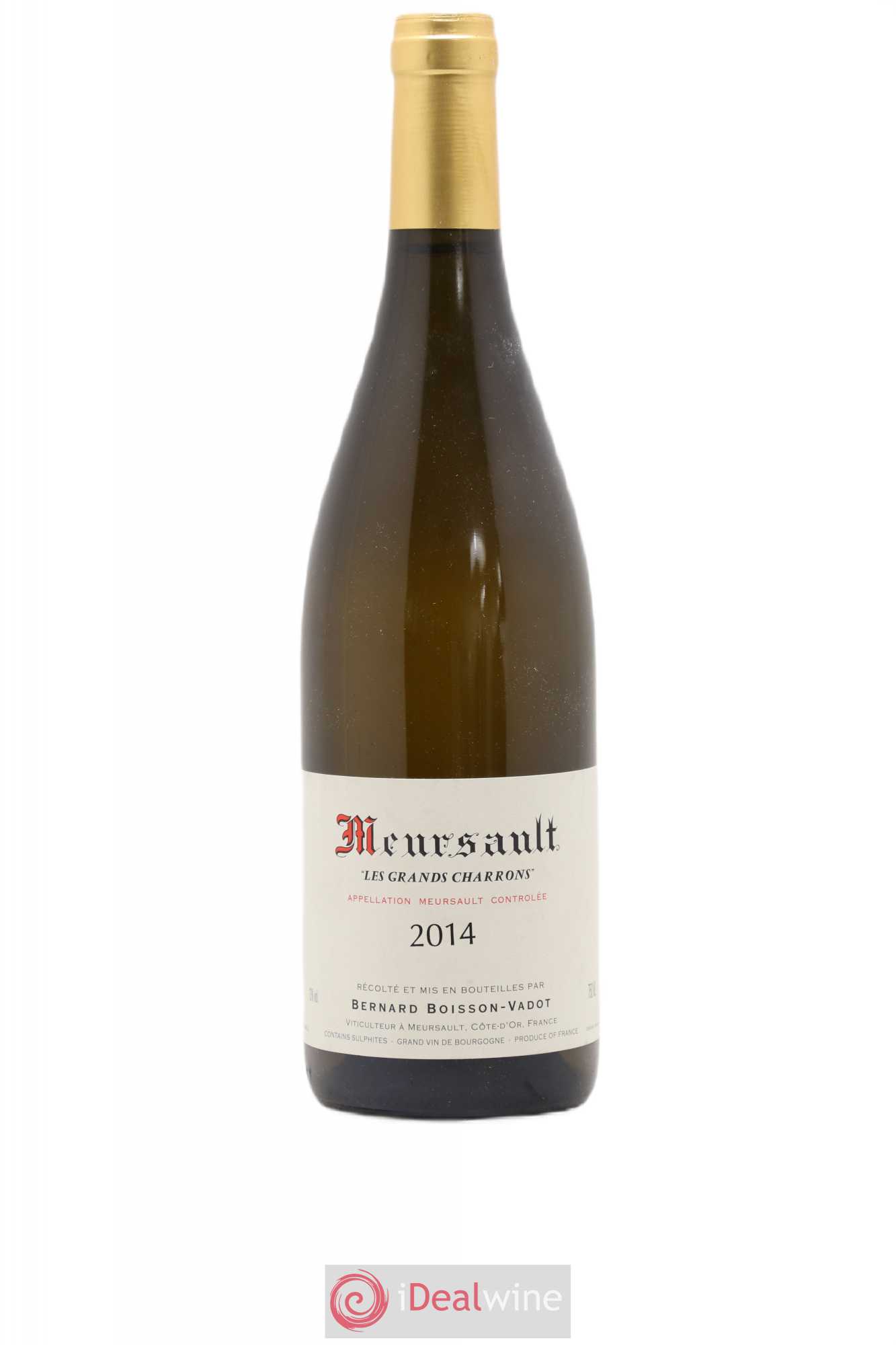 Meursault Les Grands Charrons Boisson-Vadot (Domaine) 2014 - Lot de 1 bouteille - 0
