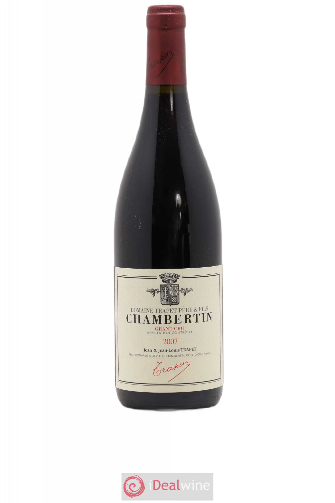 Chambertin Grand Cru Domaine Trapet 2007 - Lot de 1 bouteille - 0