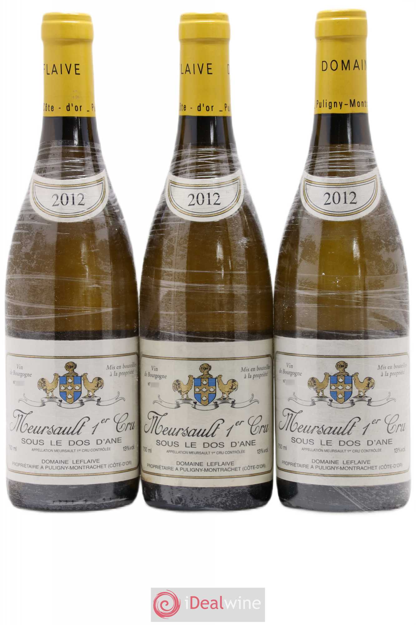Meursault 1er Cru Sous le Dos d'Ane Leflaive (Domaine) 2012 - Lot de 3 bouteilles - 0
