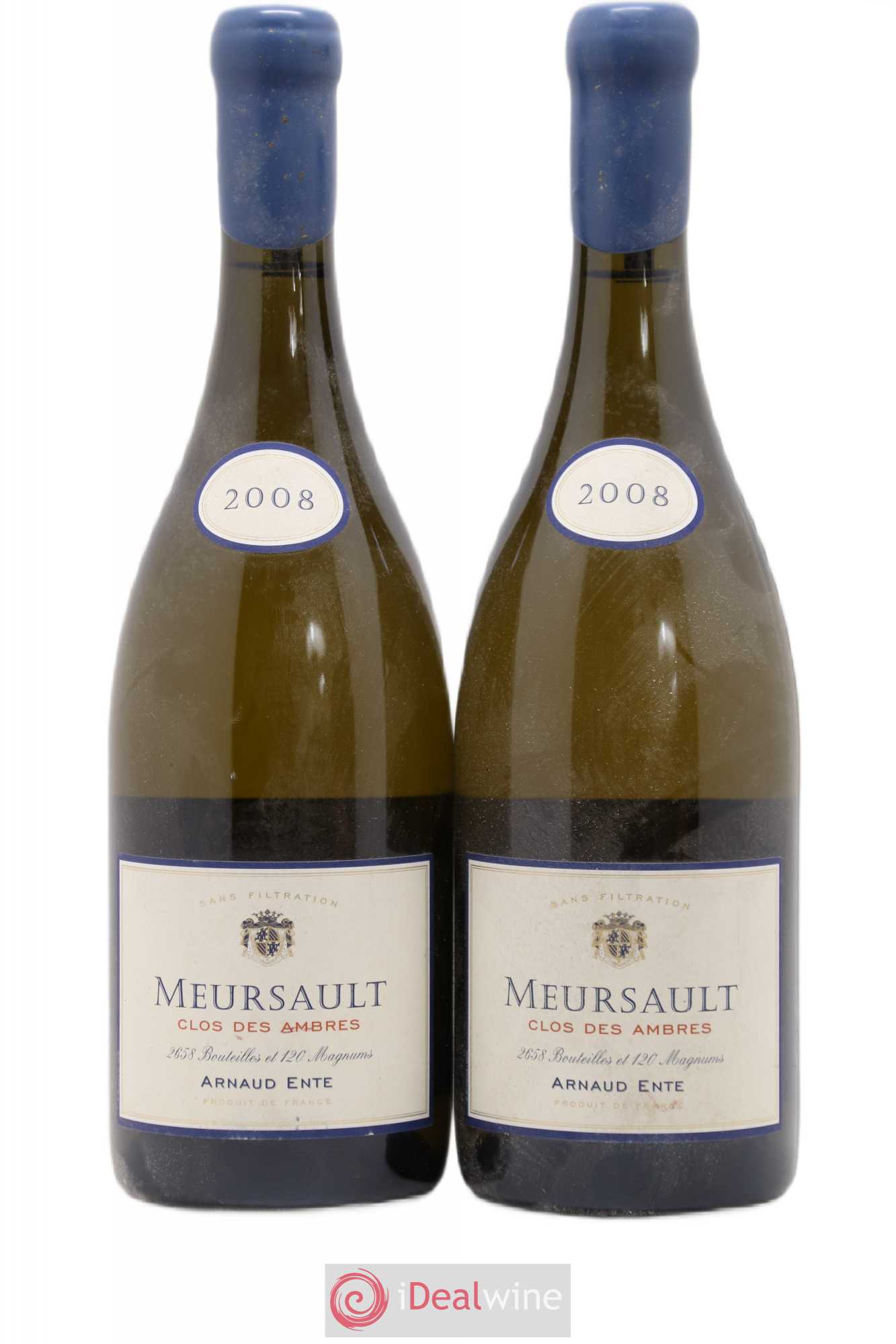 Meursault Clos des Ambres Arnaud Ente 2008 - Lot de 2 bouteilles - 0