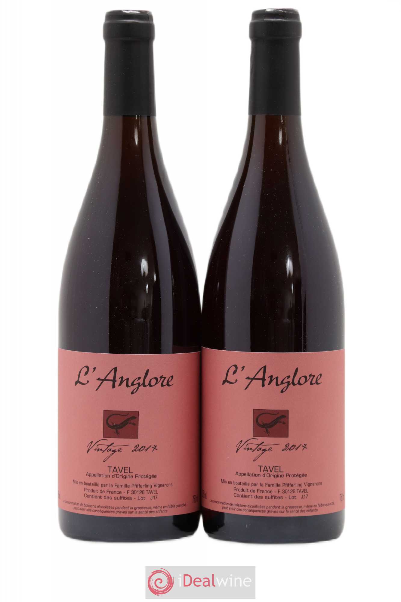Tavel Vintage L'Anglore 2017 - Lot de 2 bouteilles - 0