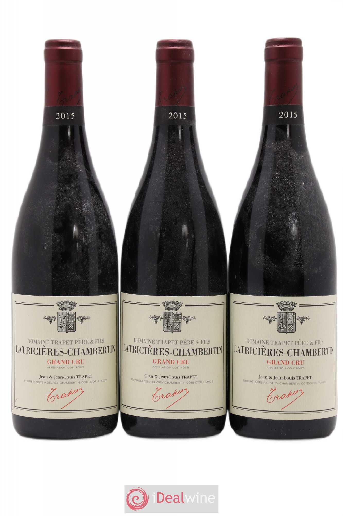 Latricières-Chambertin Grand Cru Domaine Trapet 2015 - Lot de 3 bouteilles - 0
