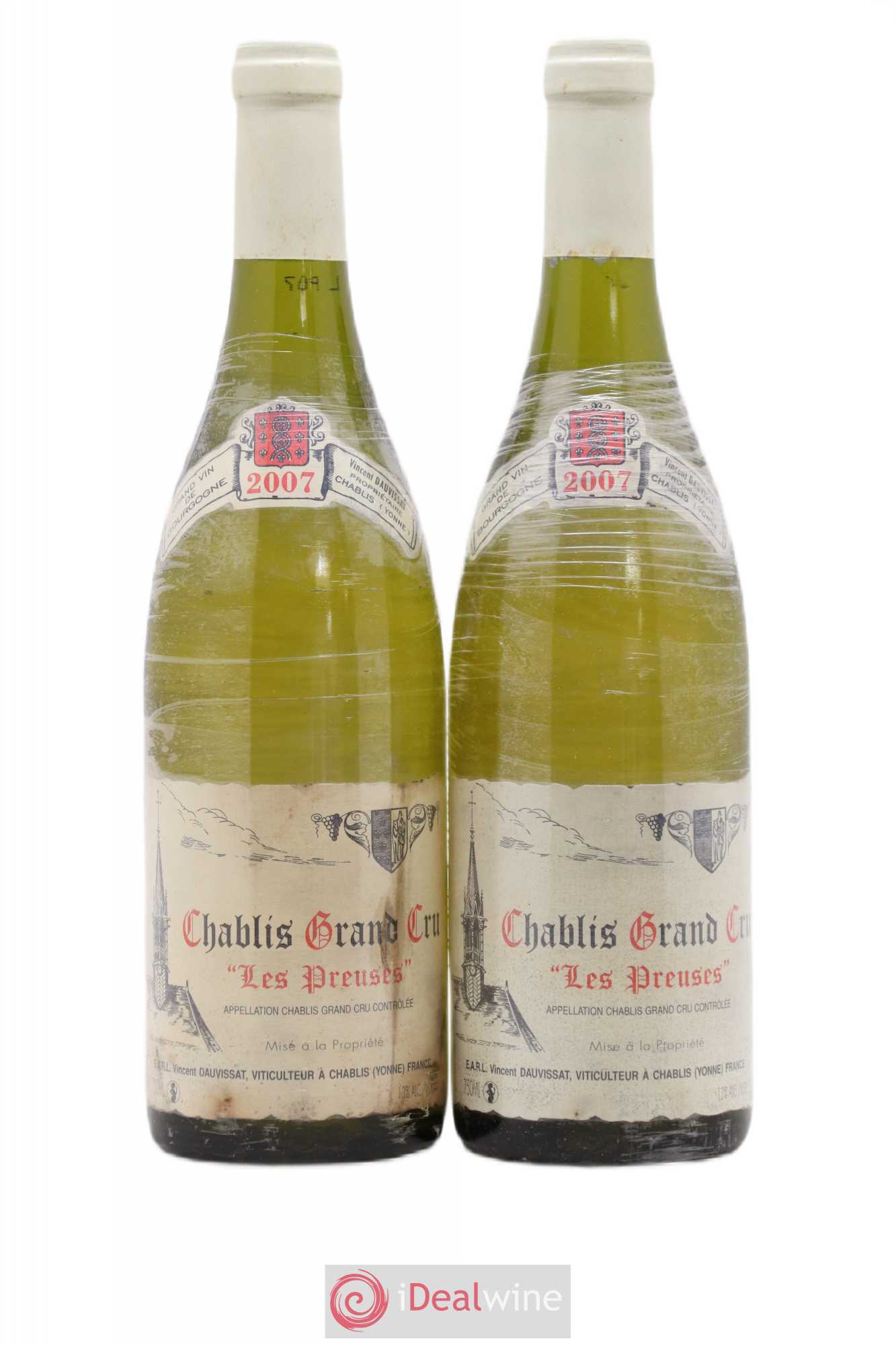 Chablis Grand Cru Les Preuses Vincent Dauvissat (Domaine) 2007 - Lot de 2 bouteilles - 0