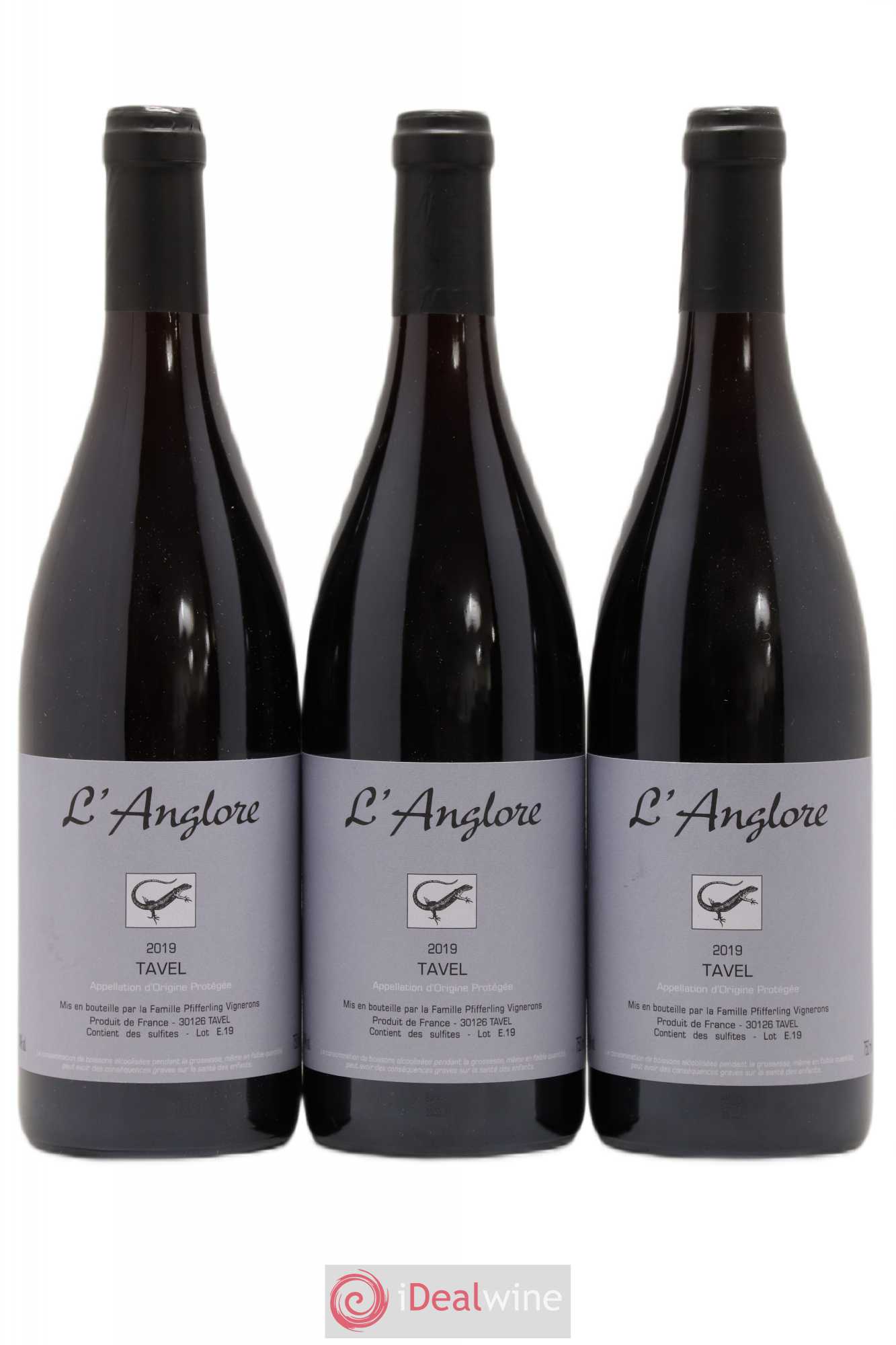 Tavel L'Anglore 2019 - Lot de 3 bouteilles - 0