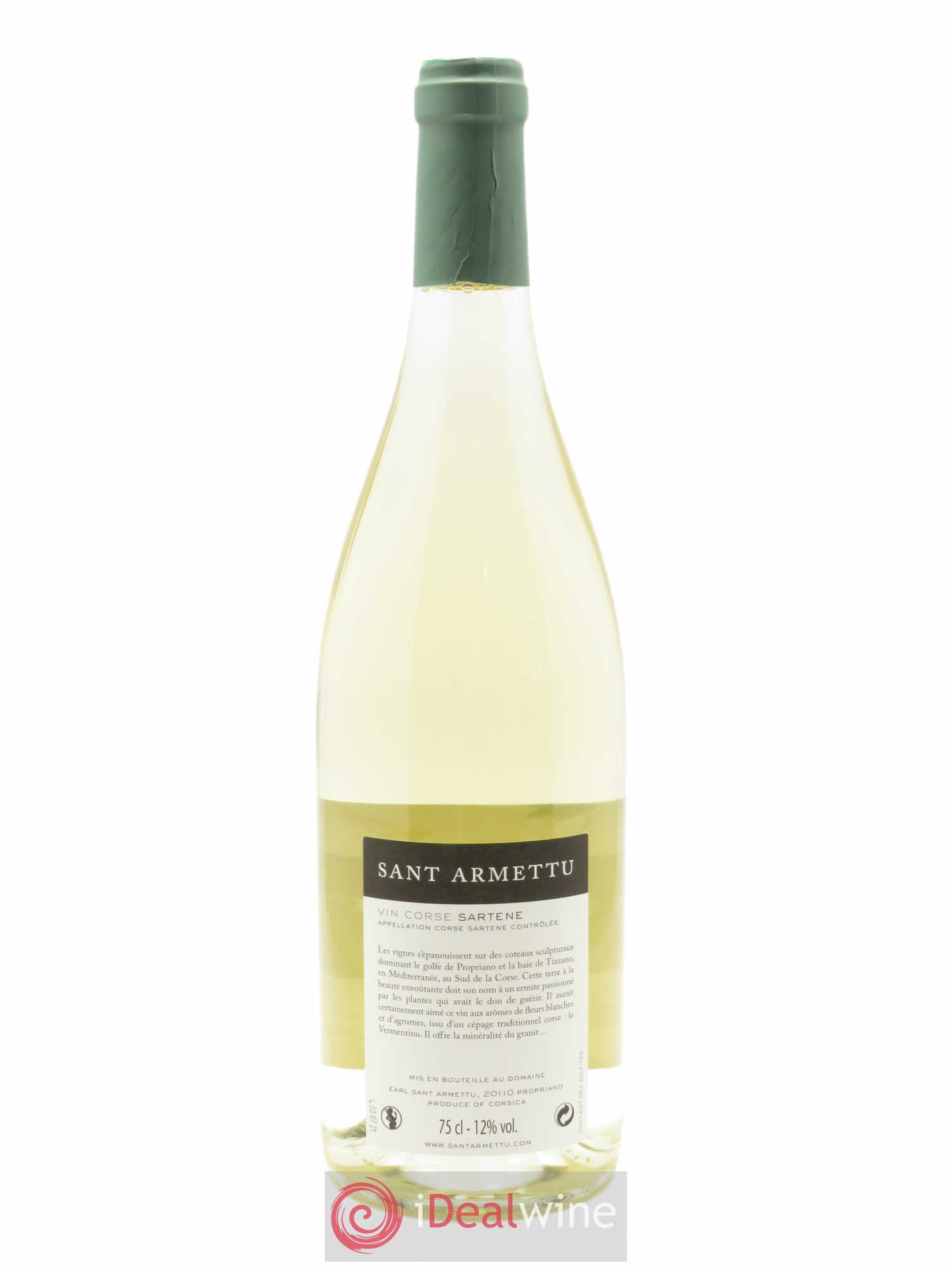 Sartène Sant'Armettu Sant Armettu (Domaine) 2020 - Lot de 1 bouteille - 1