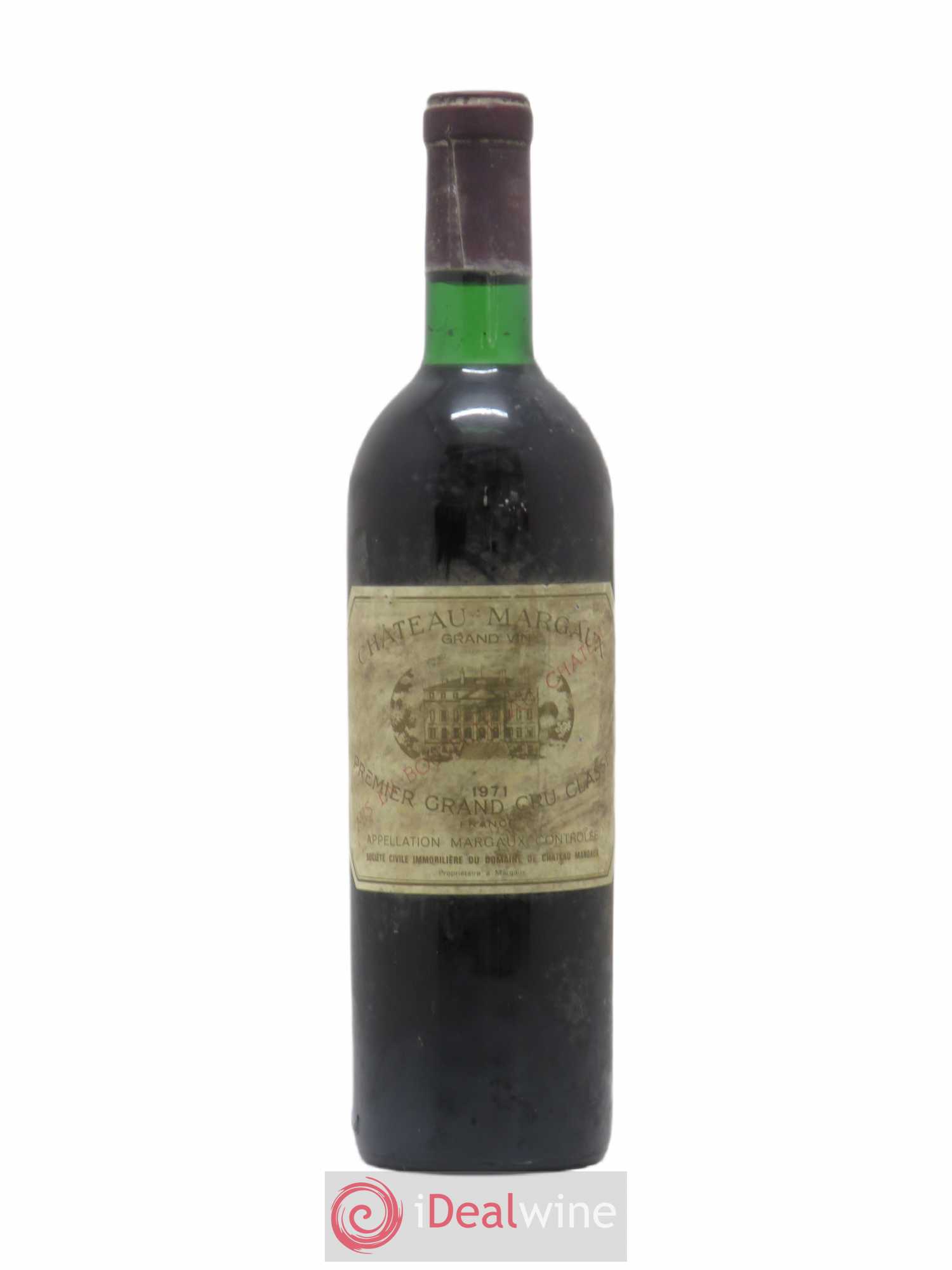 Château Margaux 1er Grand Cru Classé 1971 - Lot de 1 bouteille - 0