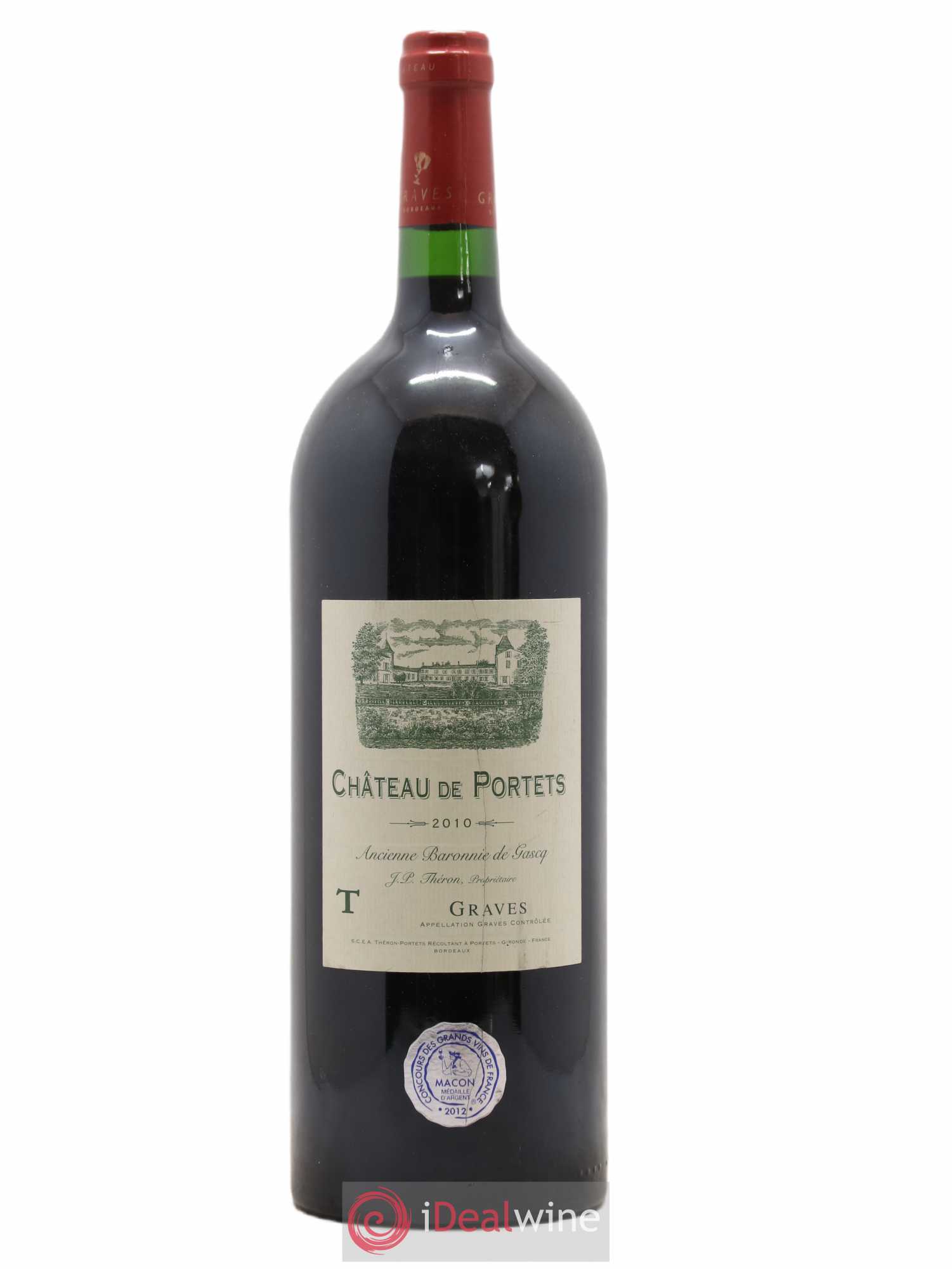 Graves Chateau de Portets 2010 - Lot de 1 magnum - 0