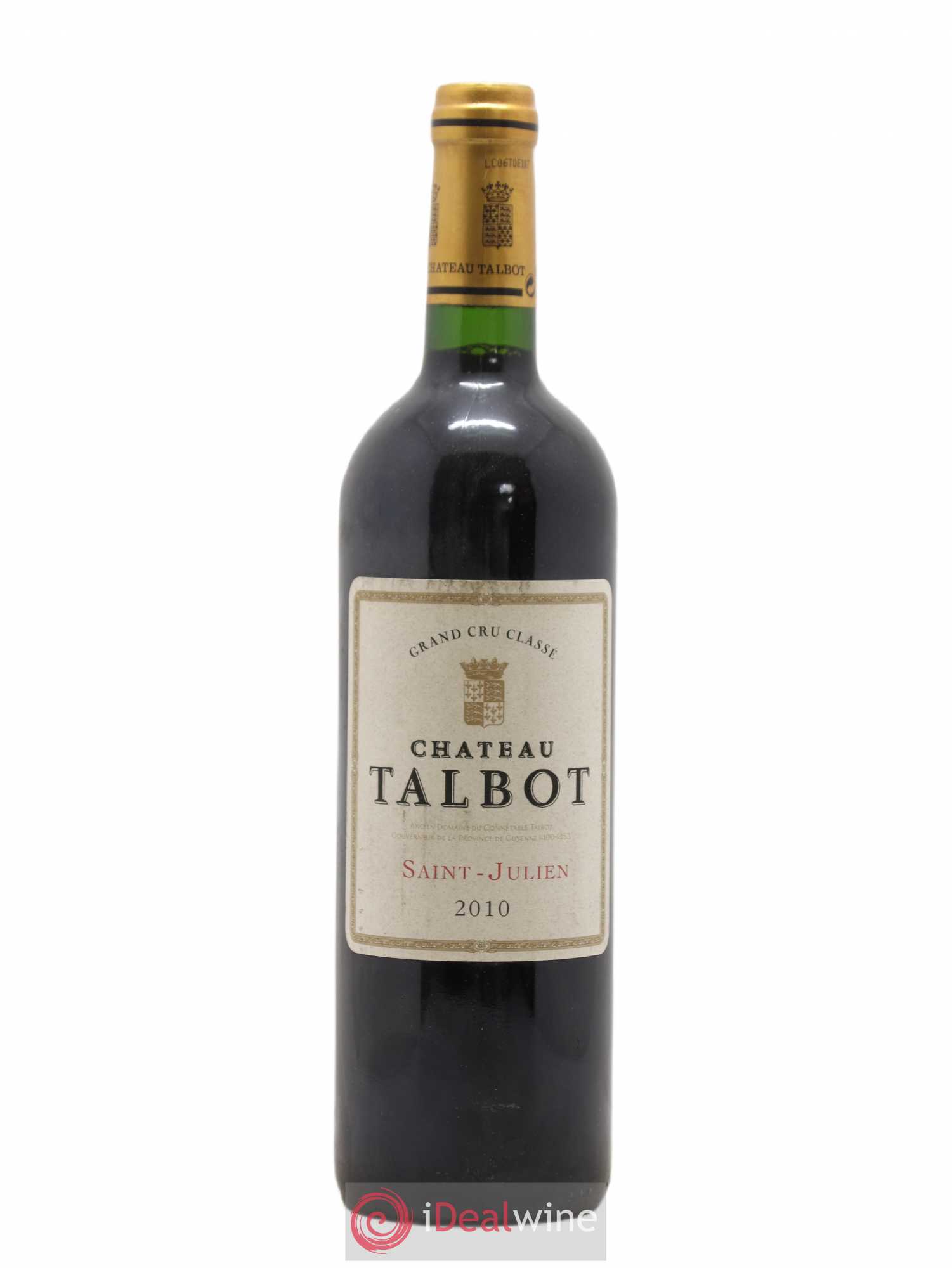 Château Talbot 4ème Grand Cru Classé 2010 - Lot de 1 bouteille - 0