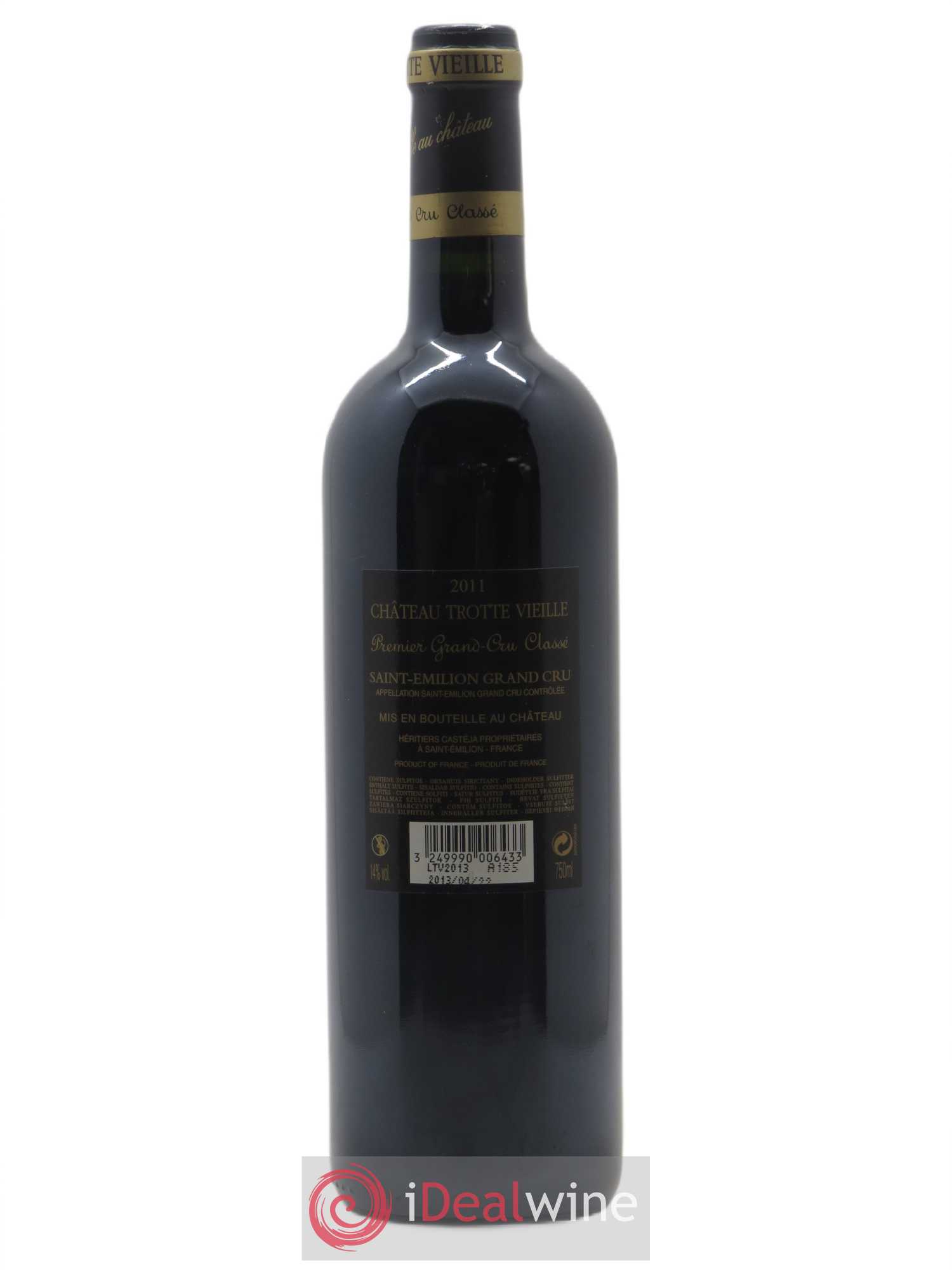 Château Trotte Vieille 1er Grand Cru Classé B 2011 - Lot de 1 bouteille - 1