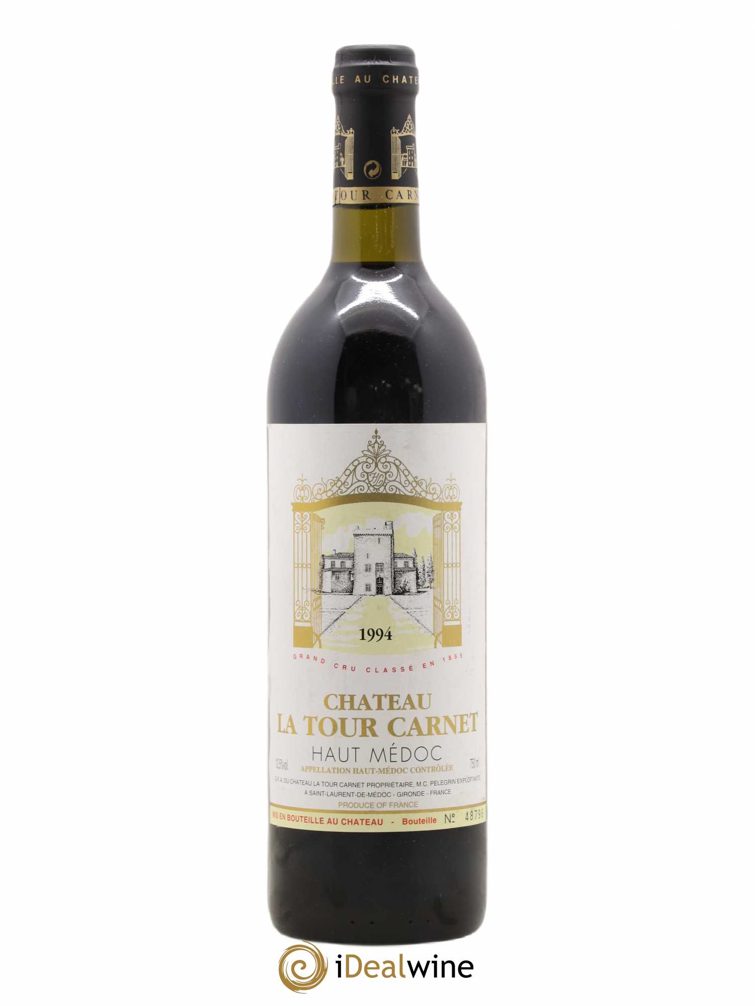 Château la Tour Carnet 4ème Grand Cru Classé 1994 - Lot de 1 bouteille - 0