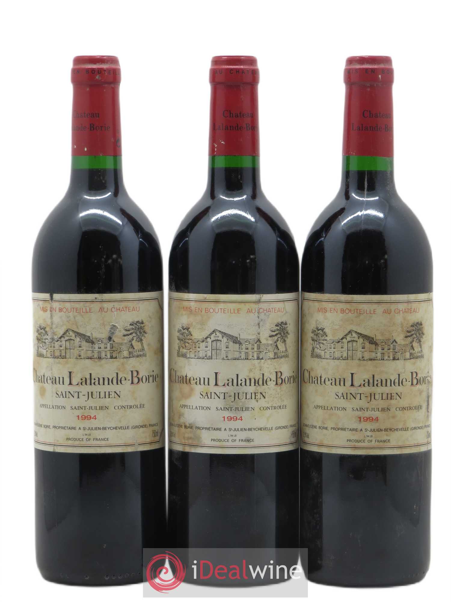 Château Lalande Borie 1994 - Lot de 3 bouteilles - 0