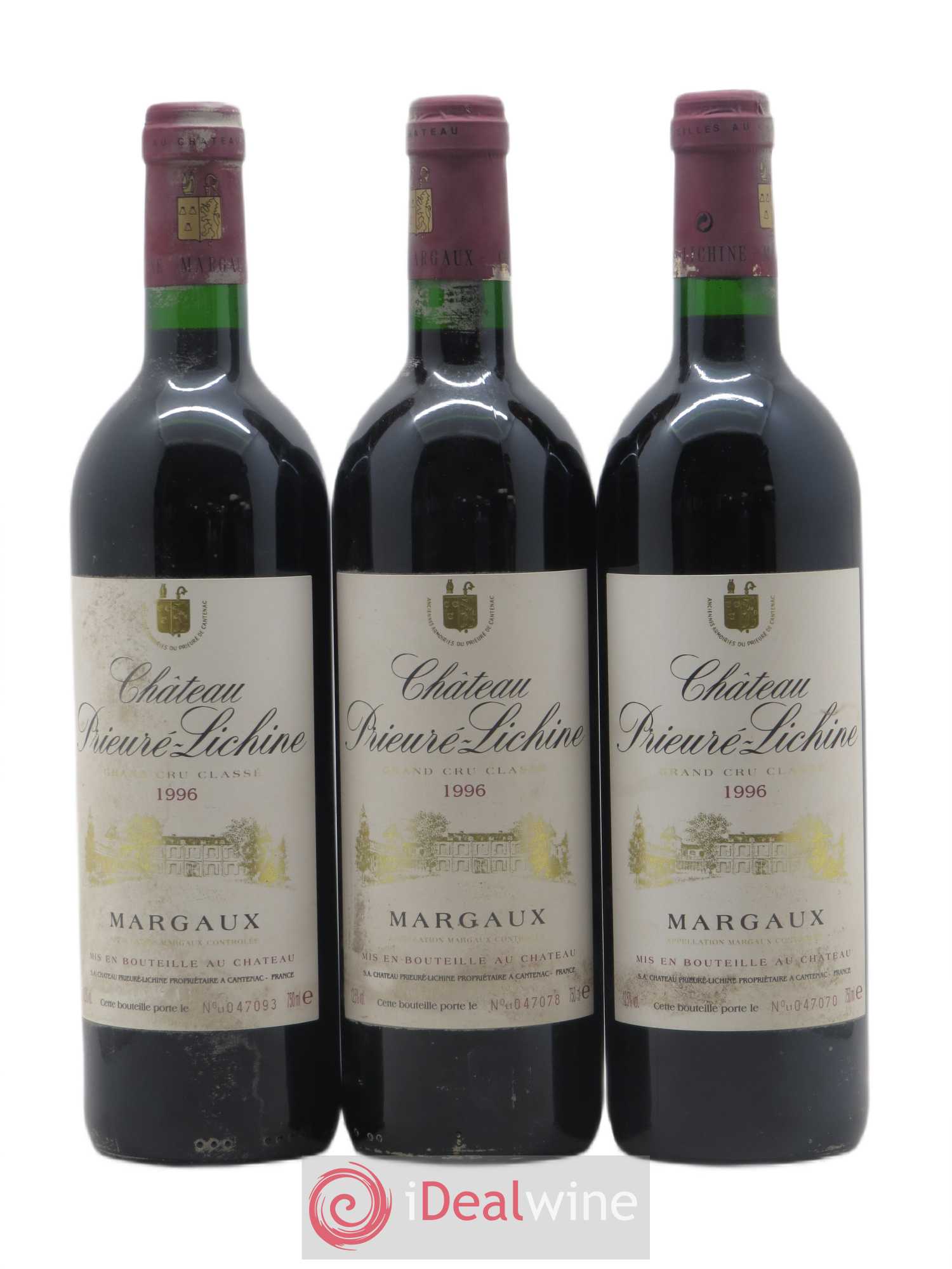 Château Prieuré Lichine 4ème Grand Cru Classé 1996 - Lot de 12 bouteilles - 1