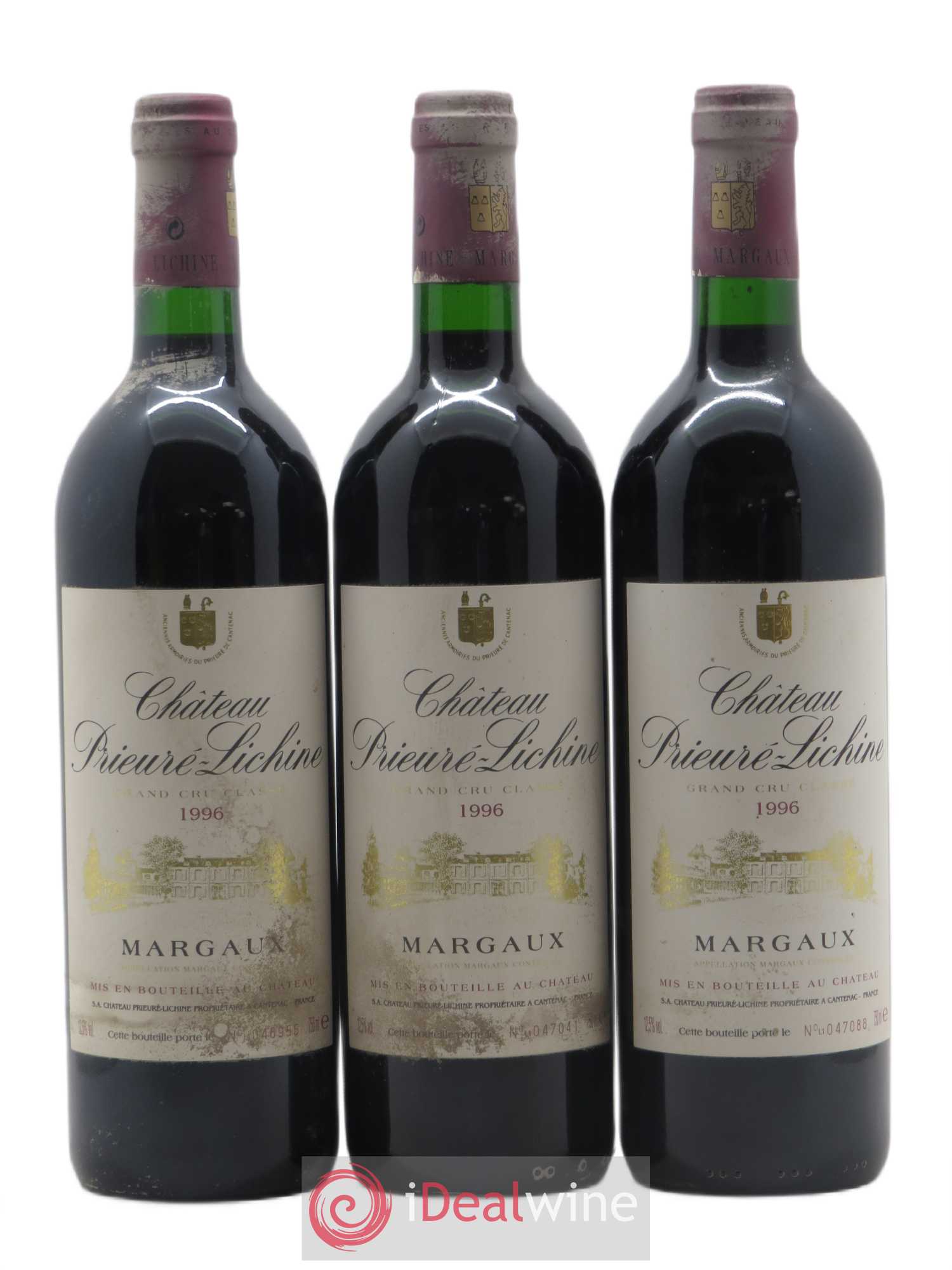 Château Prieuré Lichine 4ème Grand Cru Classé 1996 - Lot de 12 bouteilles - 3