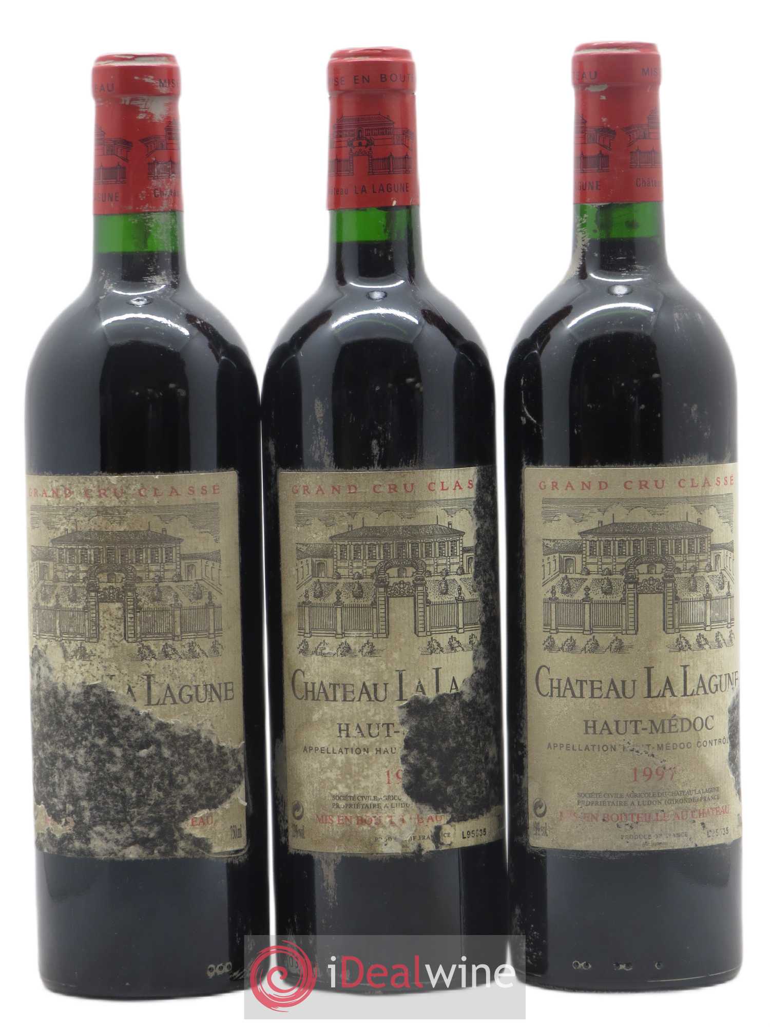Château la Lagune 3ème Grand Cru Classé 1997 - Lot de 3 bouteilles - 0