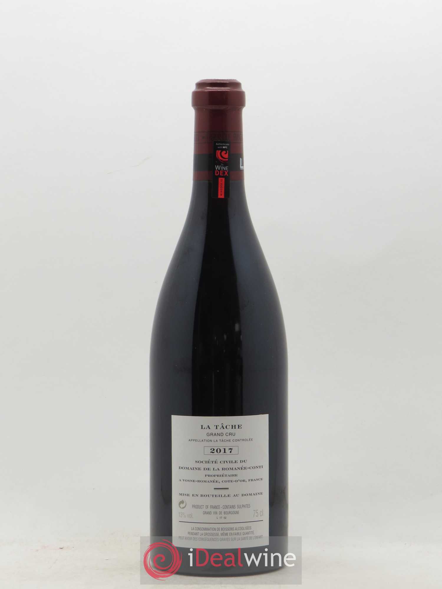 La Tâche Grand Cru Domaine de la Romanée-Conti 2017 - Lot of 1 bottle - 1