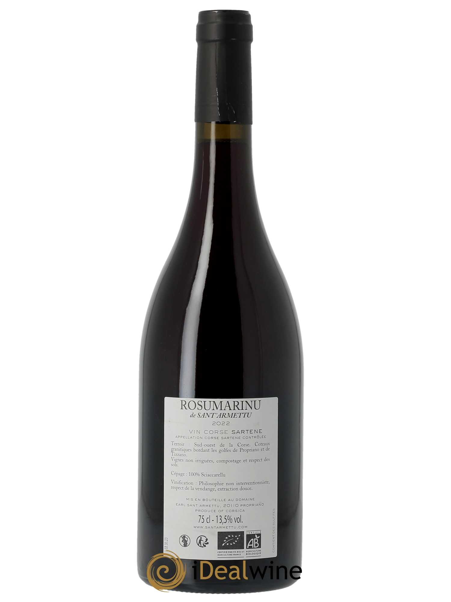 Sartène Rosumarinu Sant Armettu (Domaine) 2022 - Lot of 1 bottle - 1