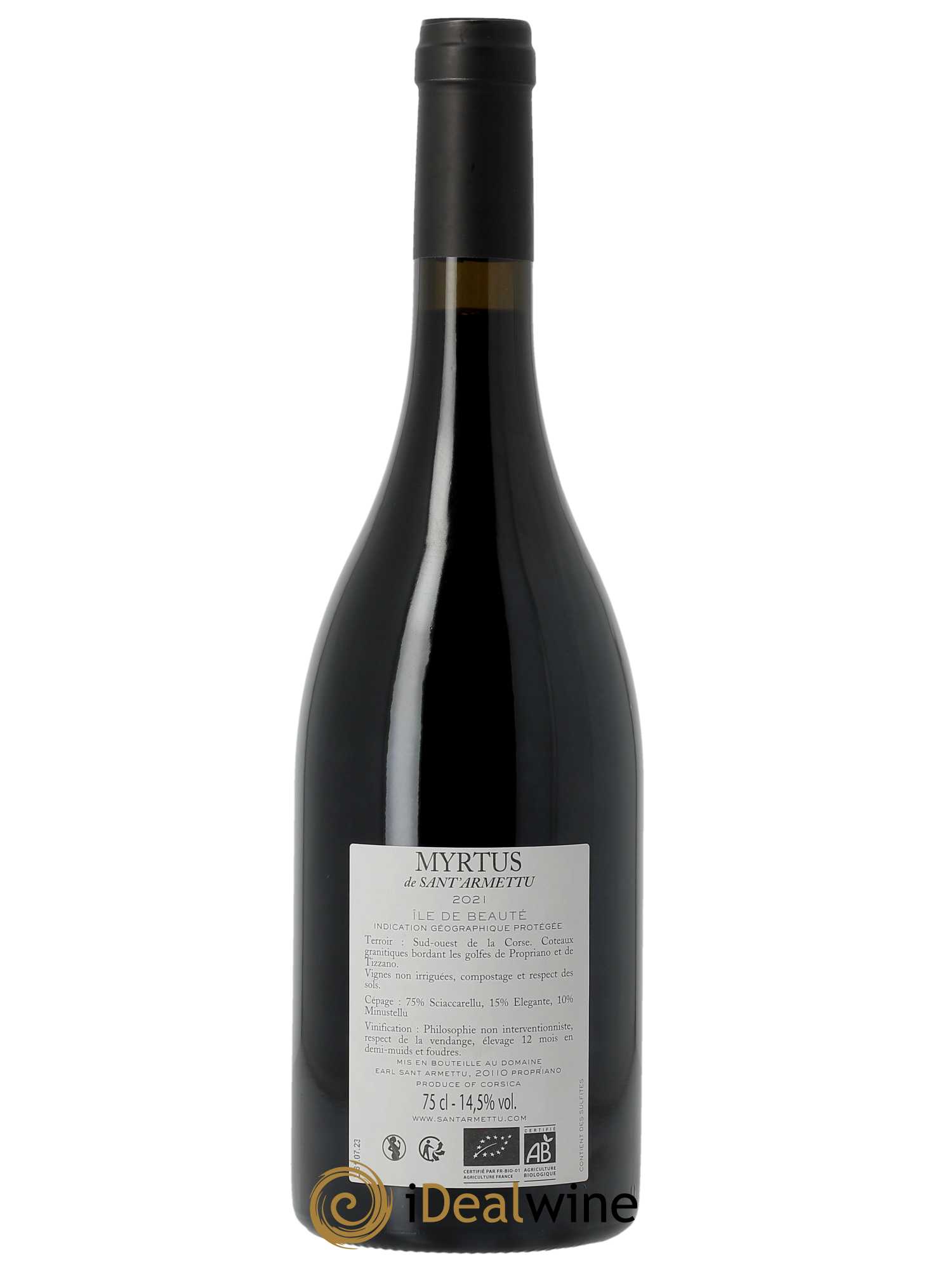 IGP Ile de Beauté Myrtus Sant Armettu (Domaine) 2021 - Lot of 1 bottle - 2