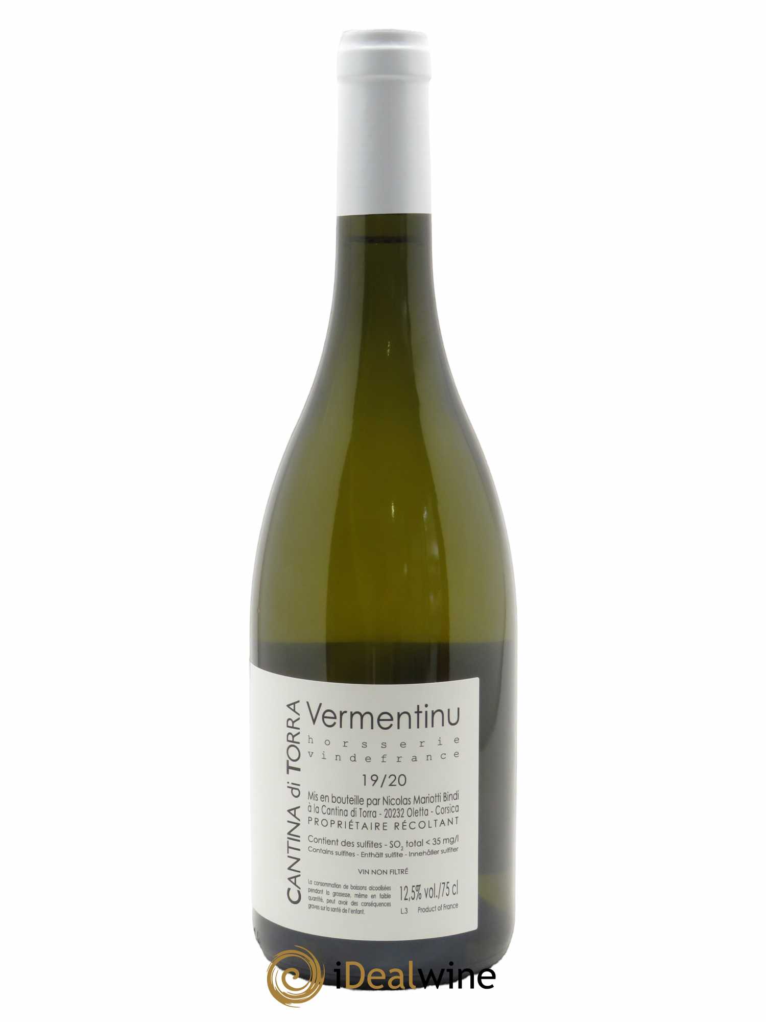 Vin de France Hors Série Cantina di Torra Nicolas Mariotti Bindi 2020 - Lot de 1 bouteille - 1