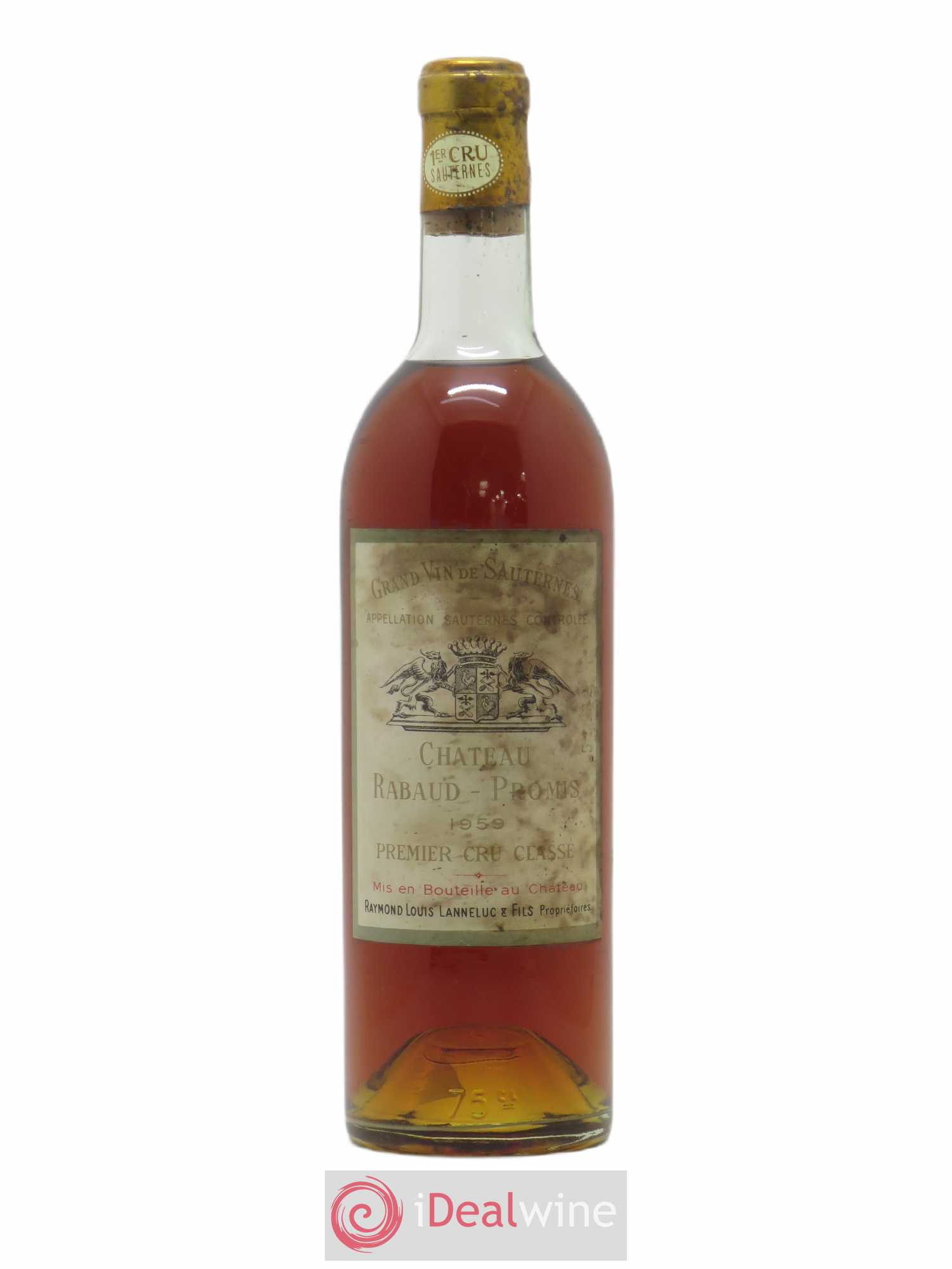 Château Rabaud Promis 1er Grand Cru Classé 1959 - Posten von 1 Flasche - 0