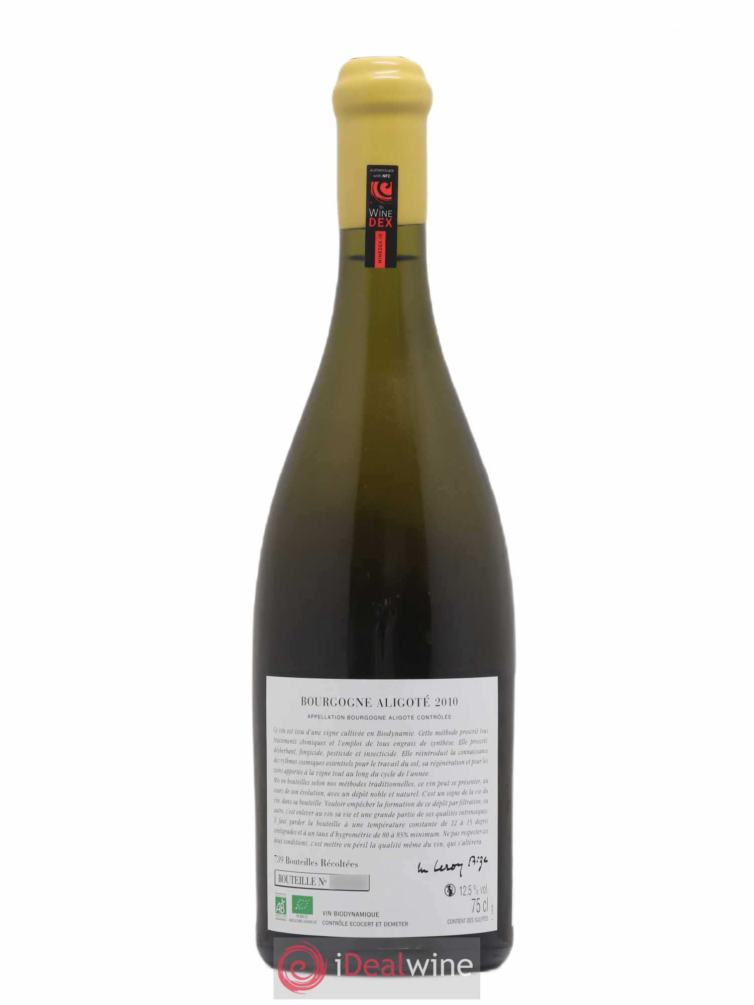 Bourgogne Aligoté Sous Chatelet d'Auvenay (Domaine) 2010 - Lot de 1 bouteille - 1