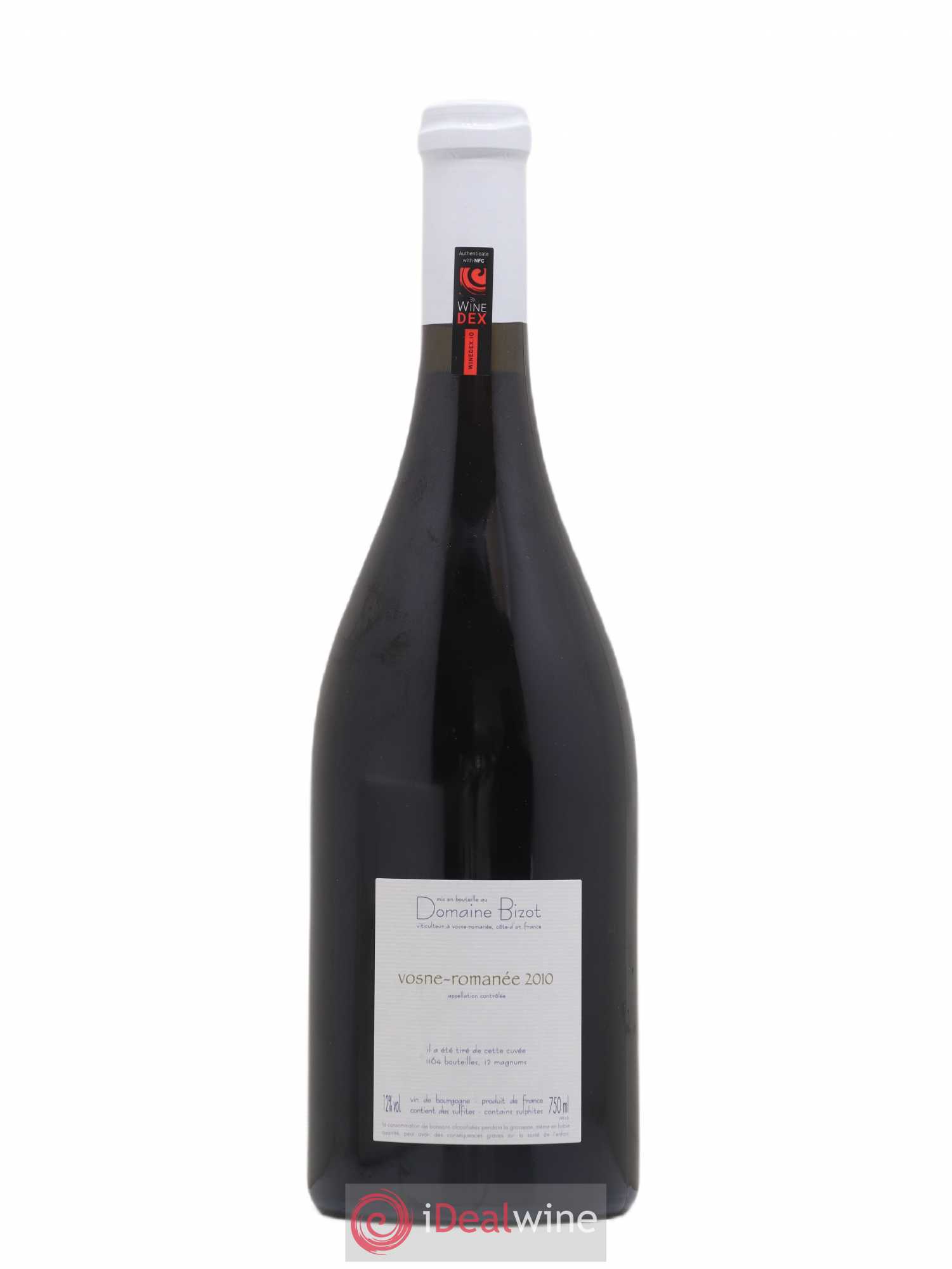 Vosne-Romanée Bizot (Domaine) 2010 - Lot de 1 bouteille - 1