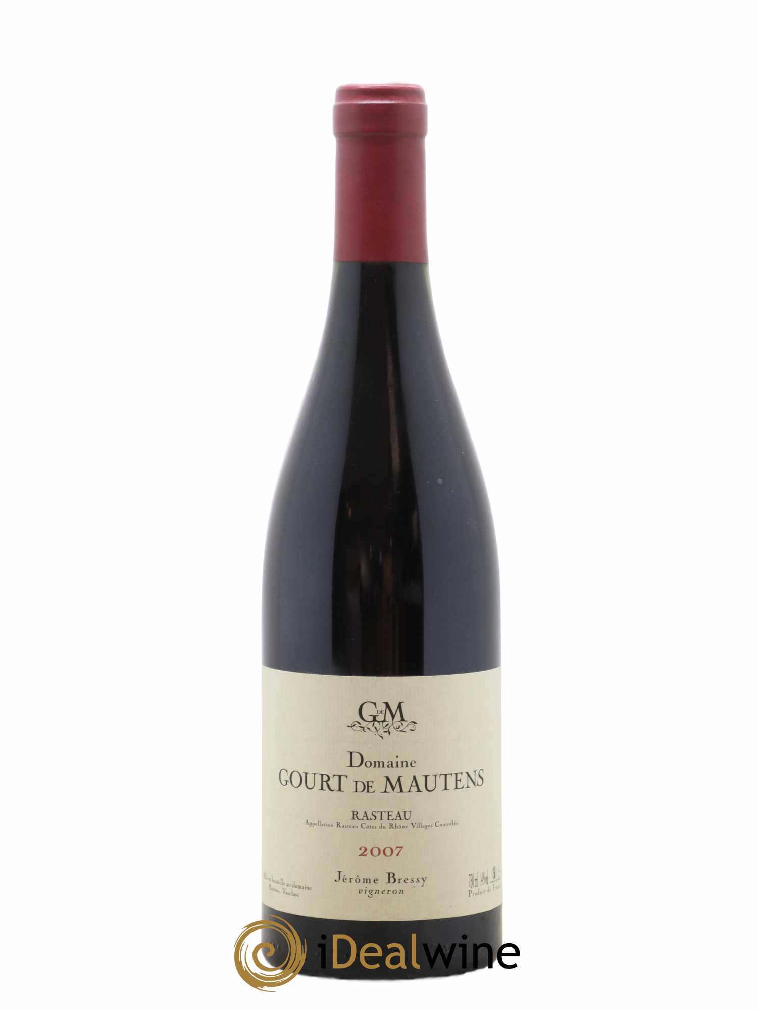 Rasteau Domaine Gourt de Mautens - Jérôme Bressy 2007 - Lot de 1 bouteille - 0