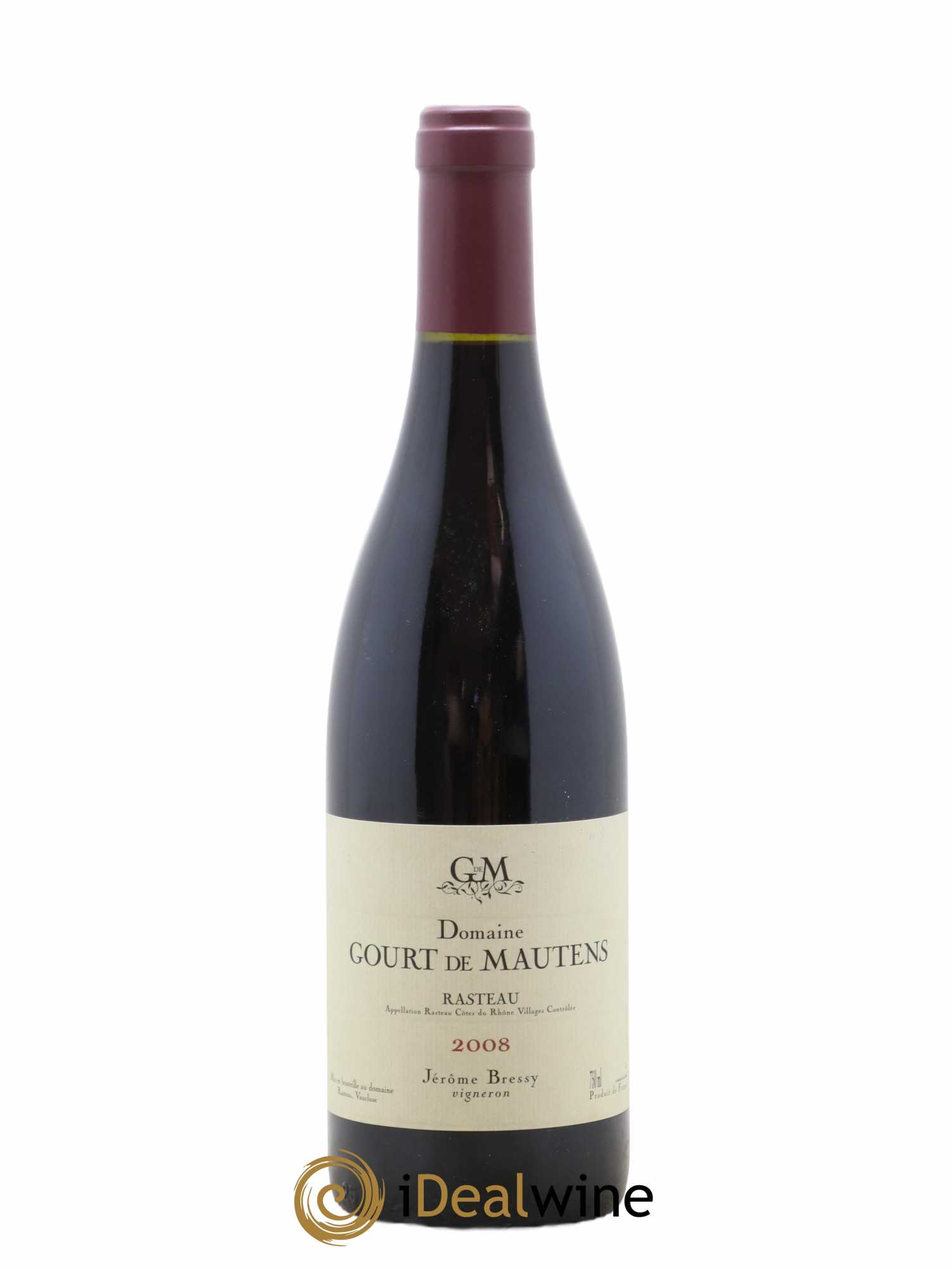 Rasteau Domaine Gourt de Mautens - Jérôme Bressy 2008 - Lot de 1 bouteille - 0