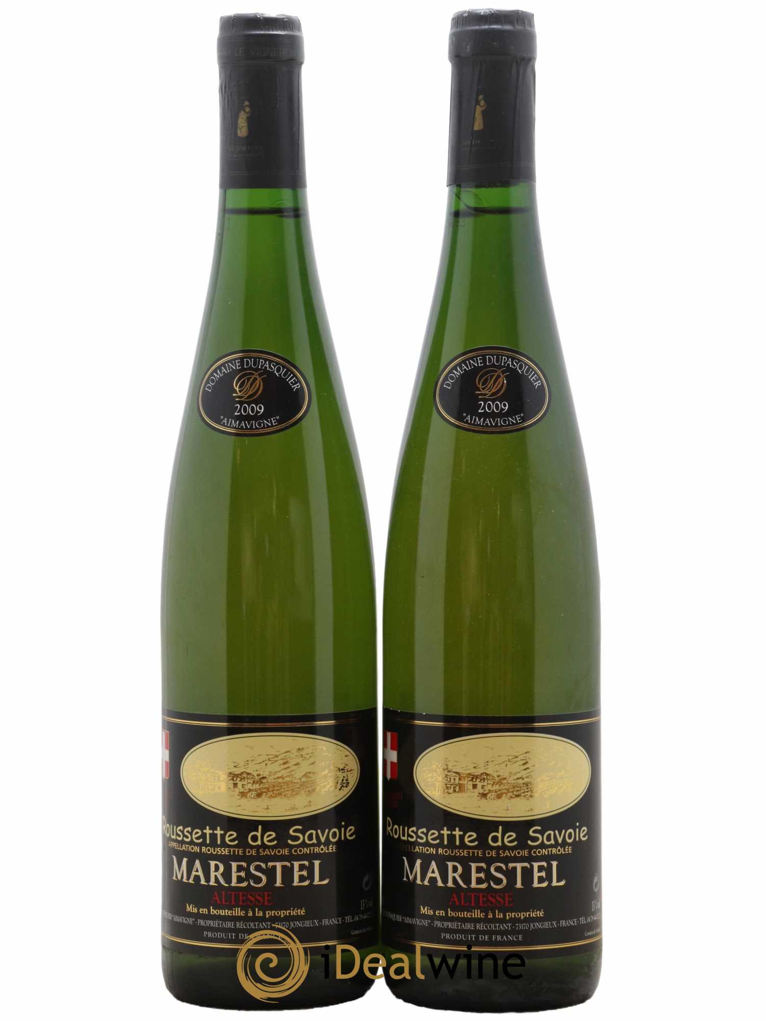 Vin de Savoie Roussette de Savoie Marestel Domaine Dupasquier 2009 - Lot de 2 bouteilles - 0