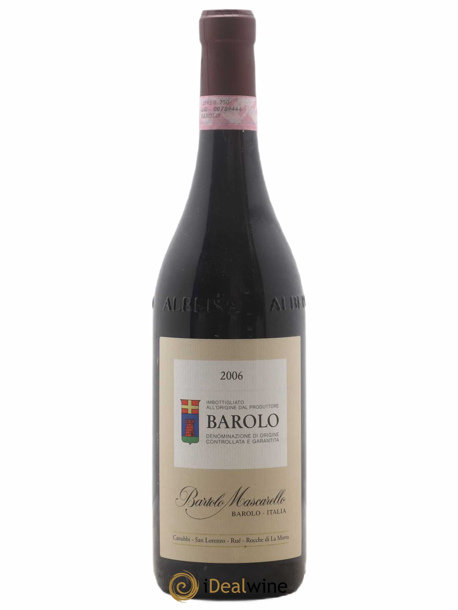 Barolo DOCG Bartolo Mascarello 2006 - Lot de 1 bouteille - 0