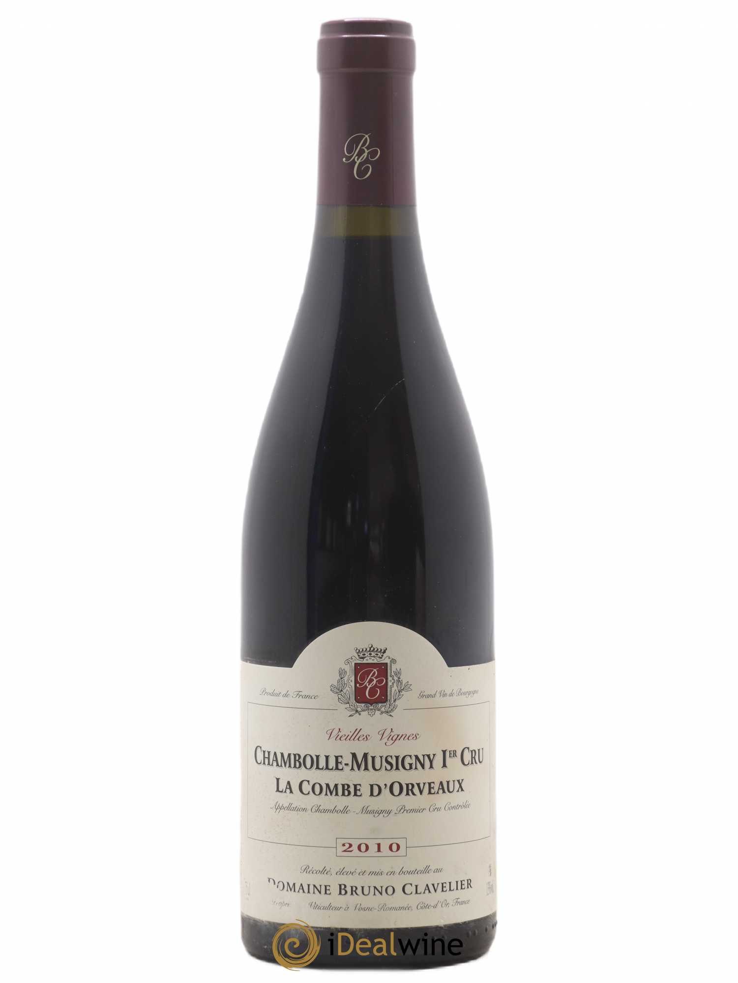 Chambolle-Musigny 1er Cru La Combe d'Orveaux Vieilles Vignes Bruno Clavelier 2010 - Lot de 1 bouteille - 0