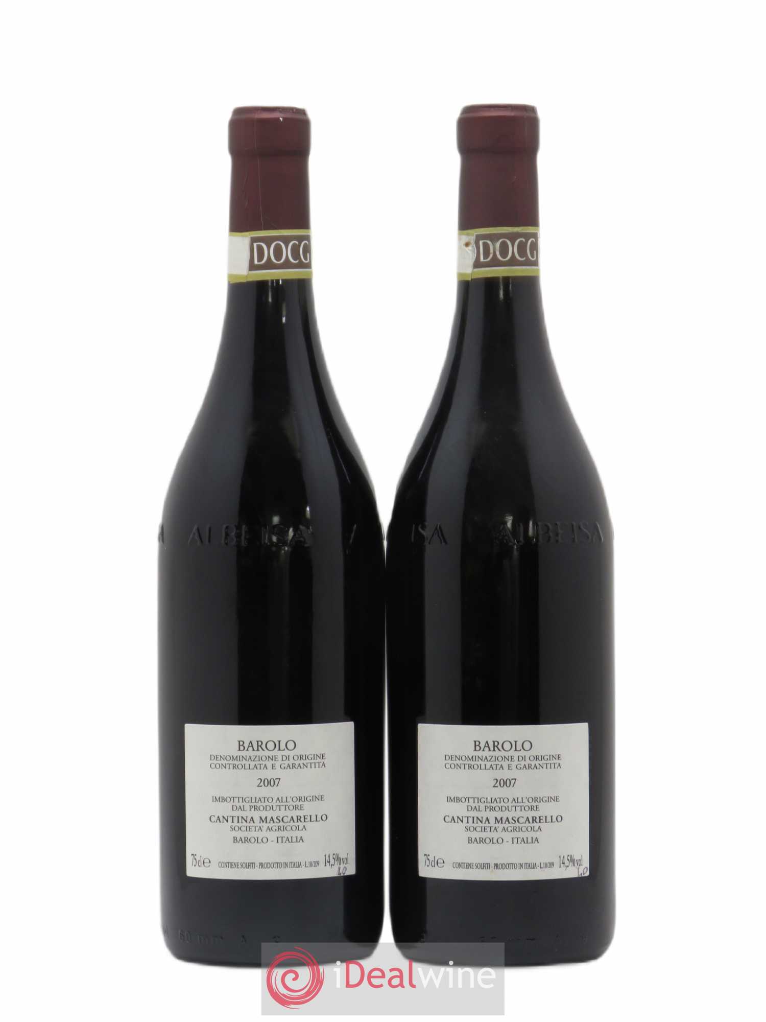 Barolo DOCG Bartolo Mascarello 2007 - Lot de 2 bouteilles - 1