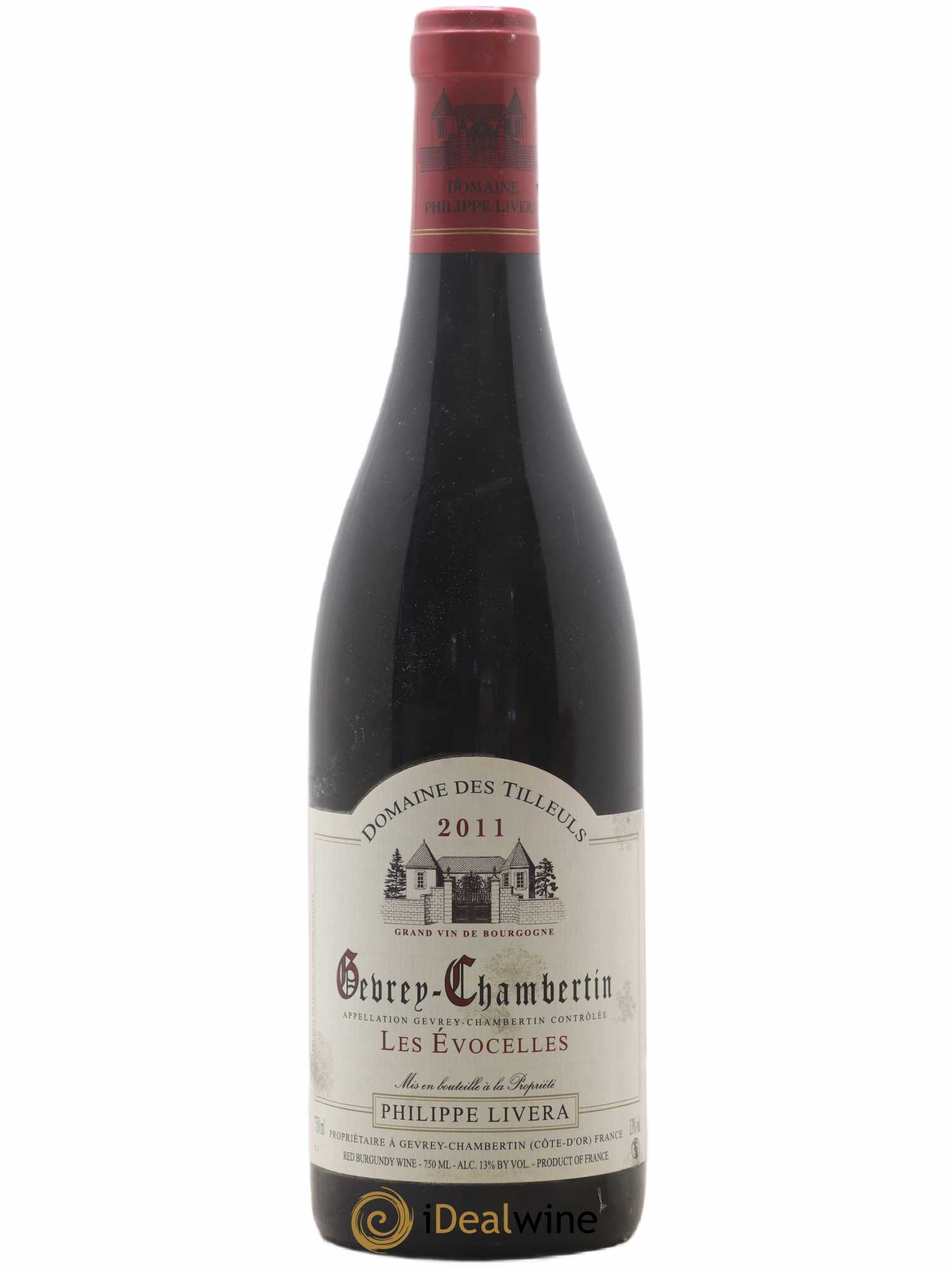 Gevrey-Chambertin Les Evocelles Tilleuls (Domaine des) - Philippe Livera 2011 - Lot de 1 bouteille - 0